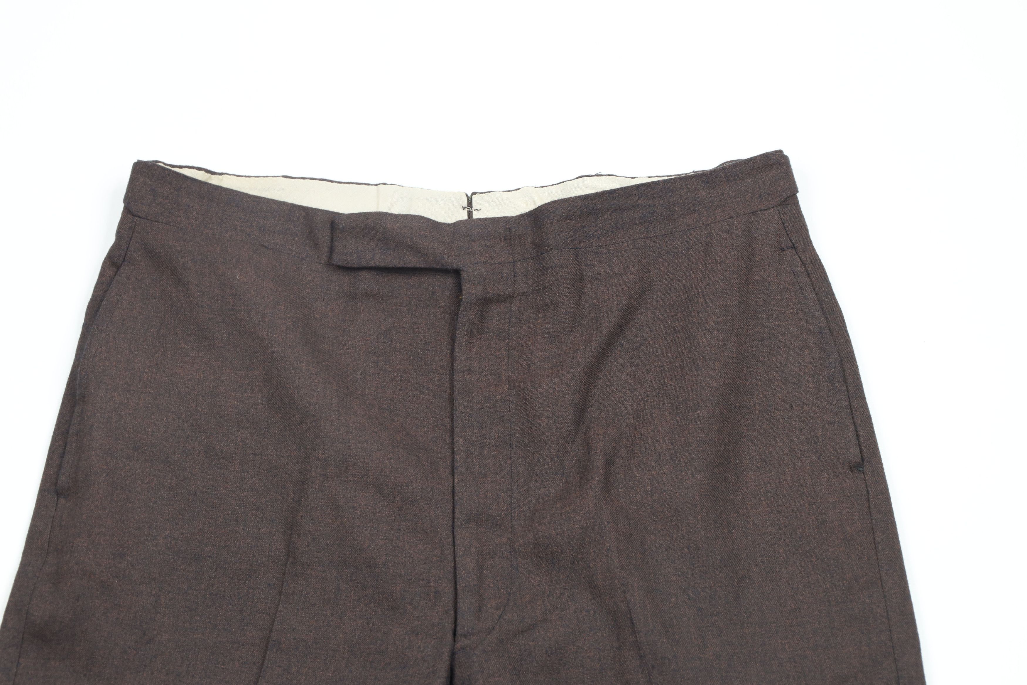 Vintage Vintage 50s 60s Streetwear Trousers Pants Heather Brown USA Size US 34 / EU 50 - 2 Thumbnail