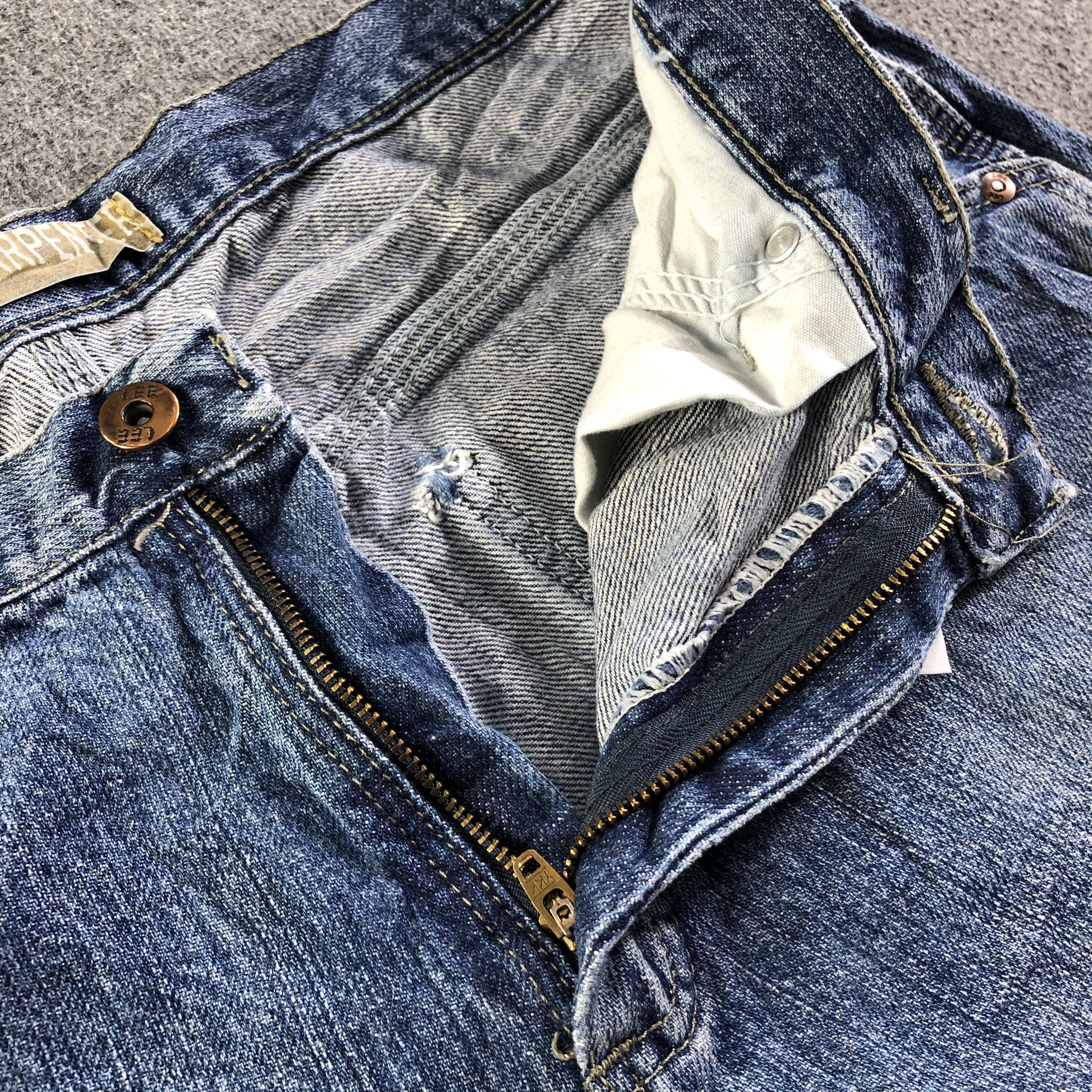 Lee Vintage Blue Wash Lee Jeans-J4215 Size US 33 - 9 Thumbnail