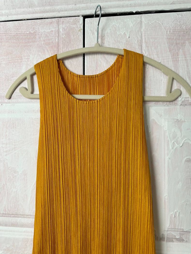 Issey Miyake Issey Miyake size:3 Yellow summer short skirt dress Size XS / US 0-2 / IT 36-38 - 3 Thumbnail