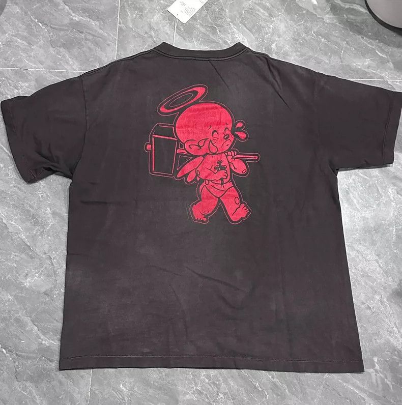 Saint Michael Saint Michael Washed heavy metal band short sleeves Size US XXL / EU 58 / 5 - 2 Thumbnail