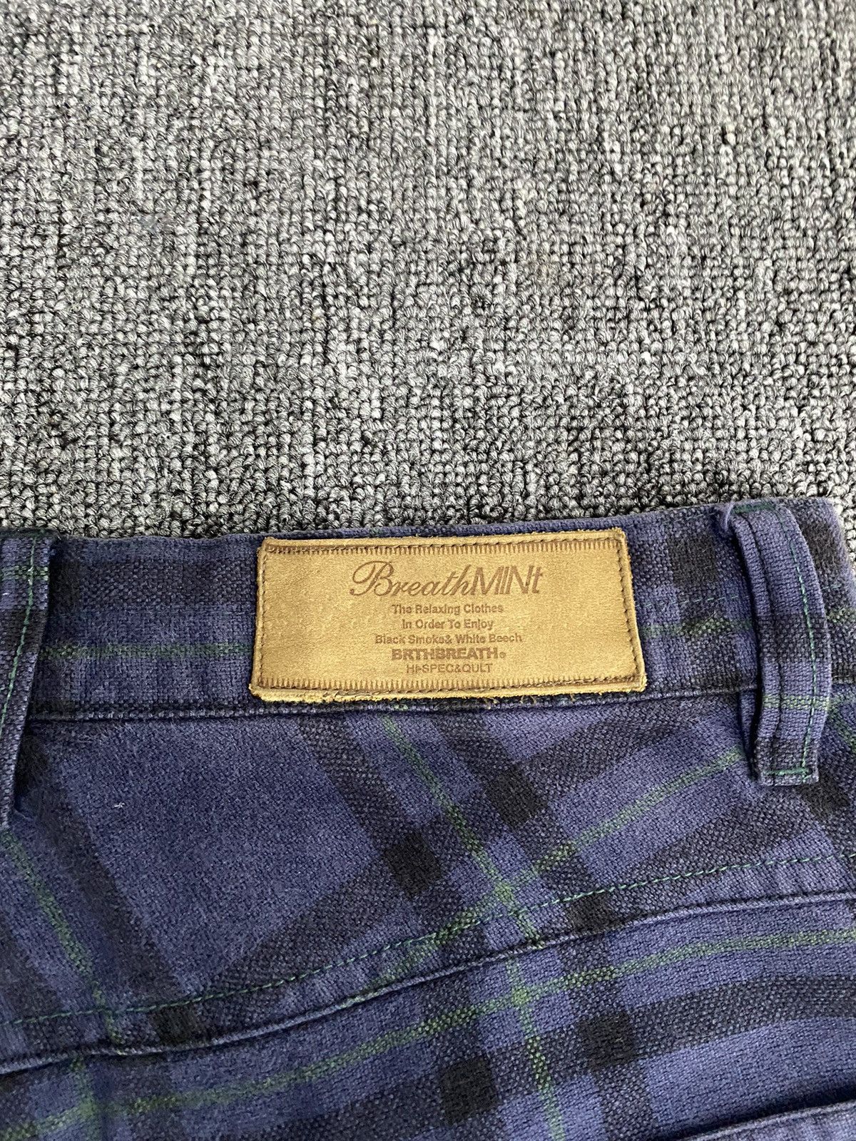 Japanese Brand BrthBreath Plaid Tartan Pant Size US 35 - 13 Thumbnail