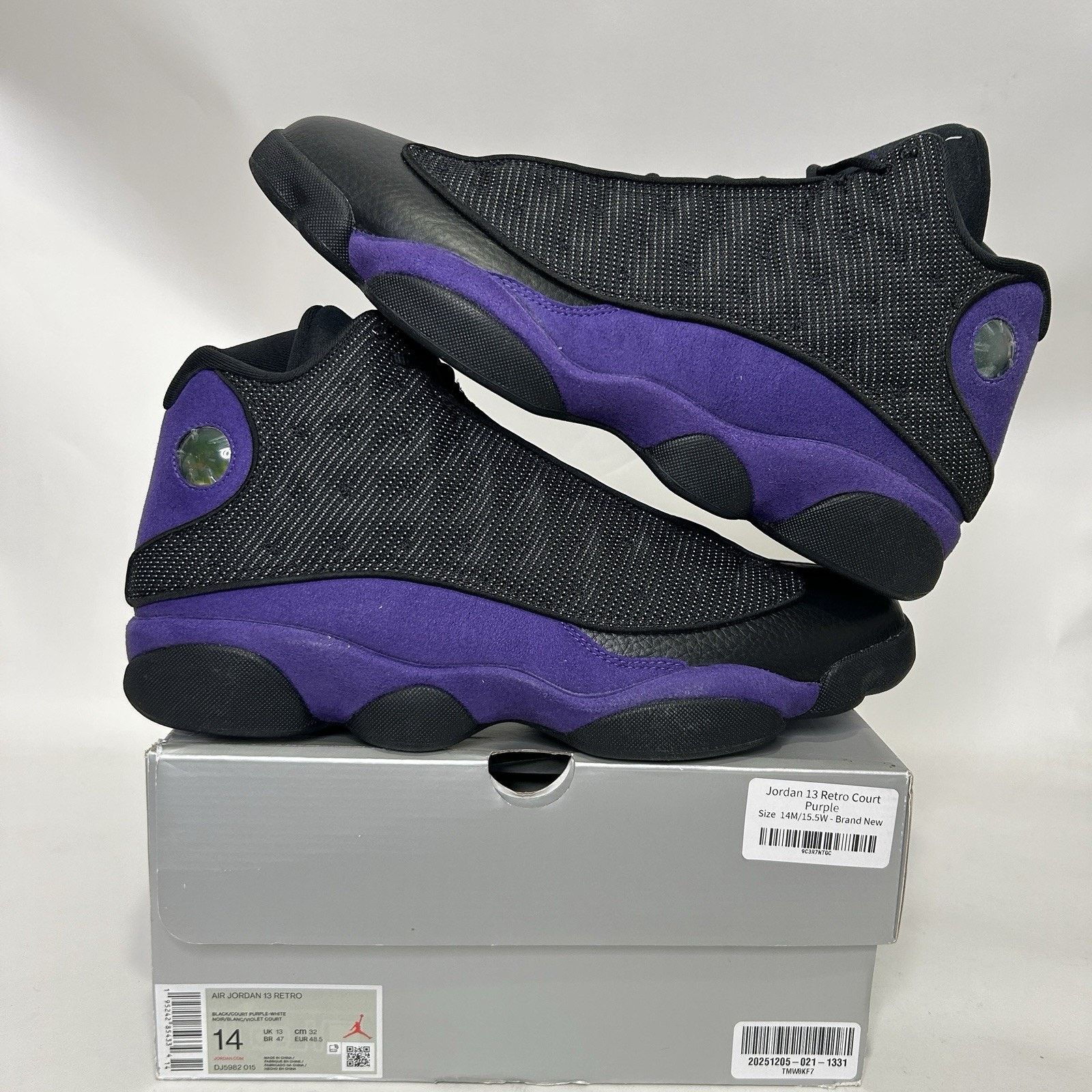 Jordan Brand Nike Air Jordan Retro 13 "Court Purple" DJ5982-015 Size US 14 / EU 47 - 1 Thumbnail