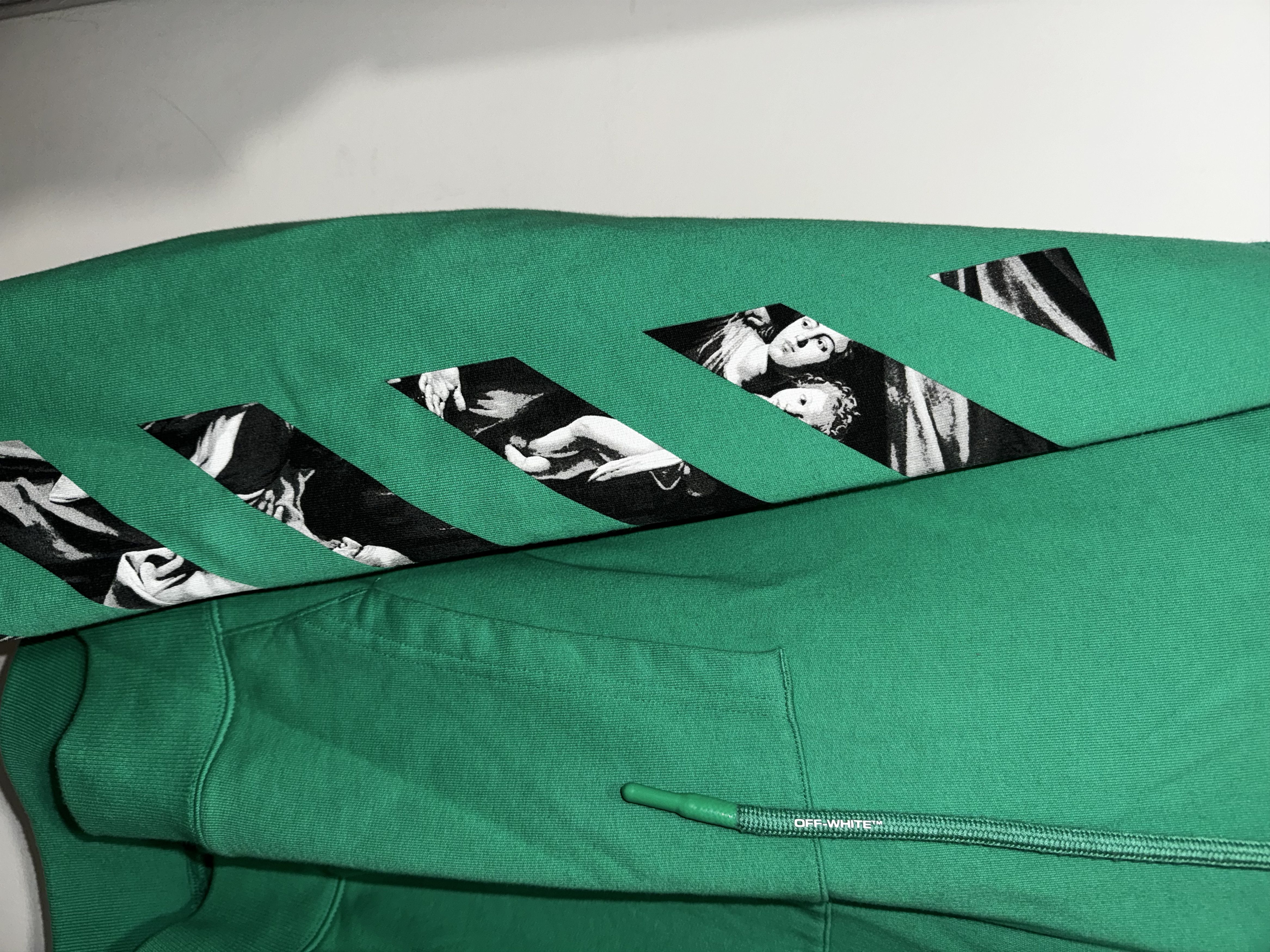 Green Off-white Caravaggio Square hoodie