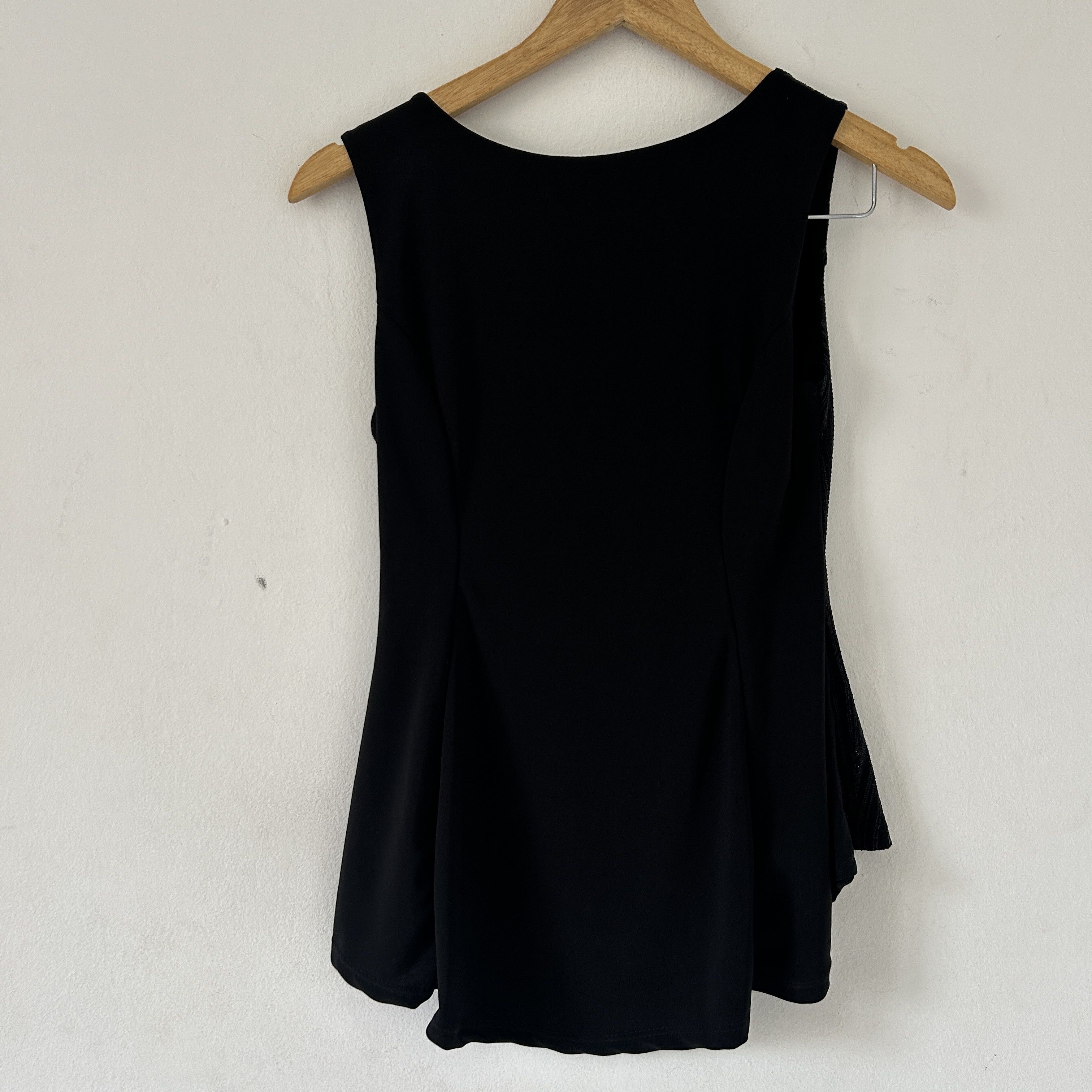 Vintage Vintage 90s black glitter peplum tank top Size M / US 6-8 / IT 42-44 - 8 Thumbnail