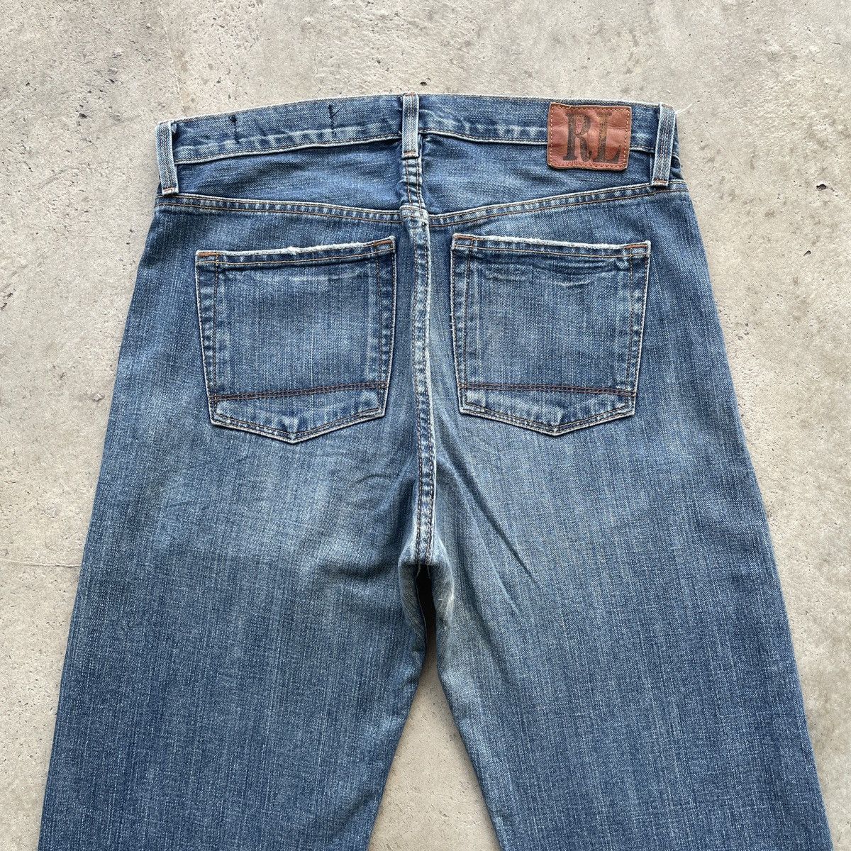 Ralph Lauren Vintage Polo Ralph Lauren Baggy Jeans Faded Denim Pants W33 Size US 33 - 13 Thumbnail