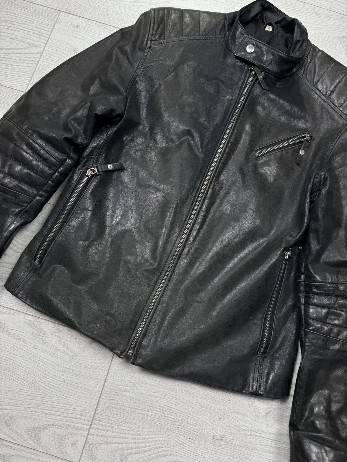Genuine Leather × Vintage Leonardo Sportiva Vintage Real Leather Jacket Size US M / EU 48-50 / 2 - 5 Thumbnail