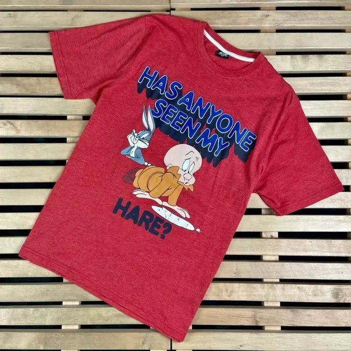 Warner Bros Mens Vintage T Shirt Looney Tunes Seen my here Size L Size US L / EU 52-54 / 3 - 1 Thumbnail