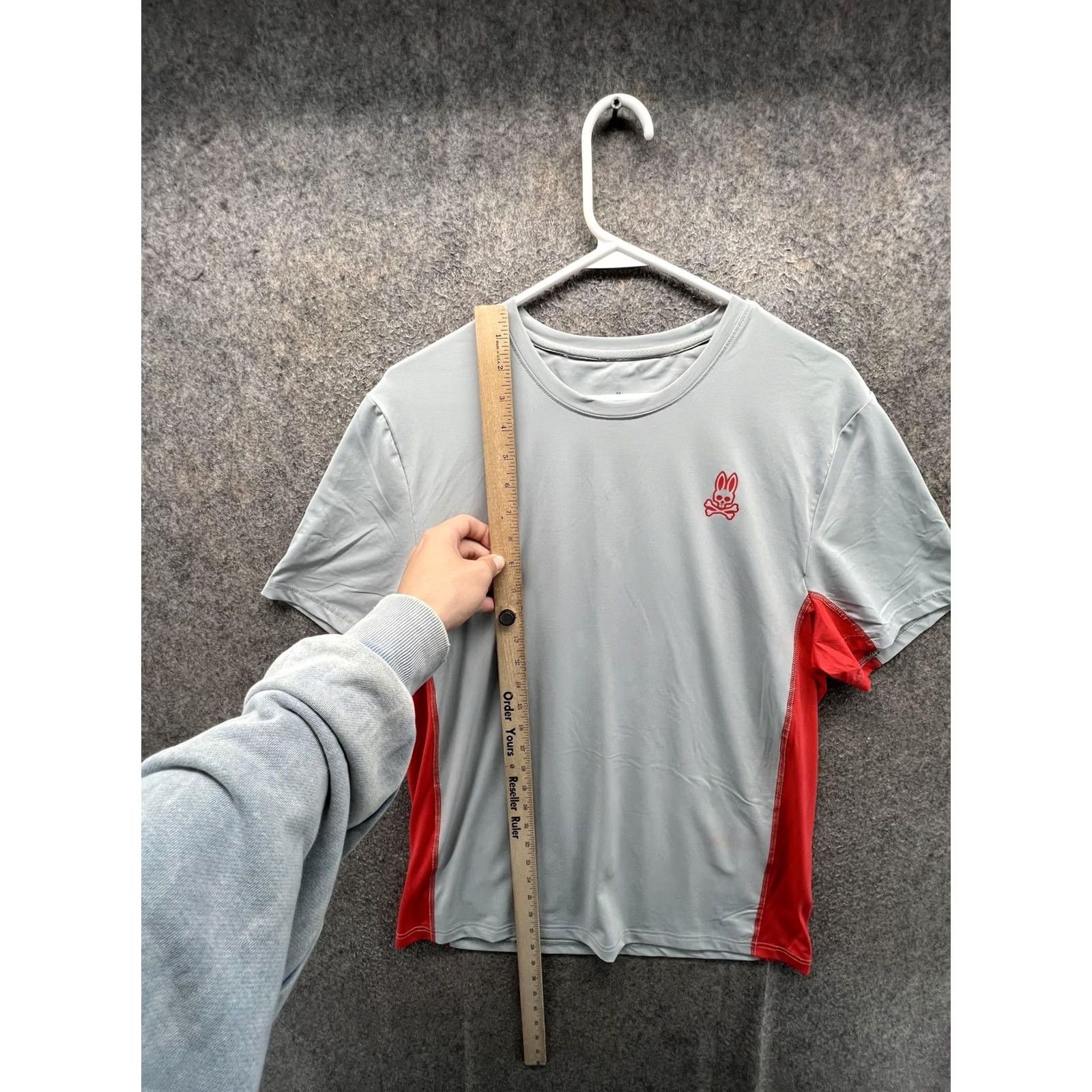 Psycho Bunny Psycho Bunny Shirt Mens Medium Gray Colorblock Lightweight Performance Tee Top Size US M / EU 48-50 / 2 - 5 Thumbnail