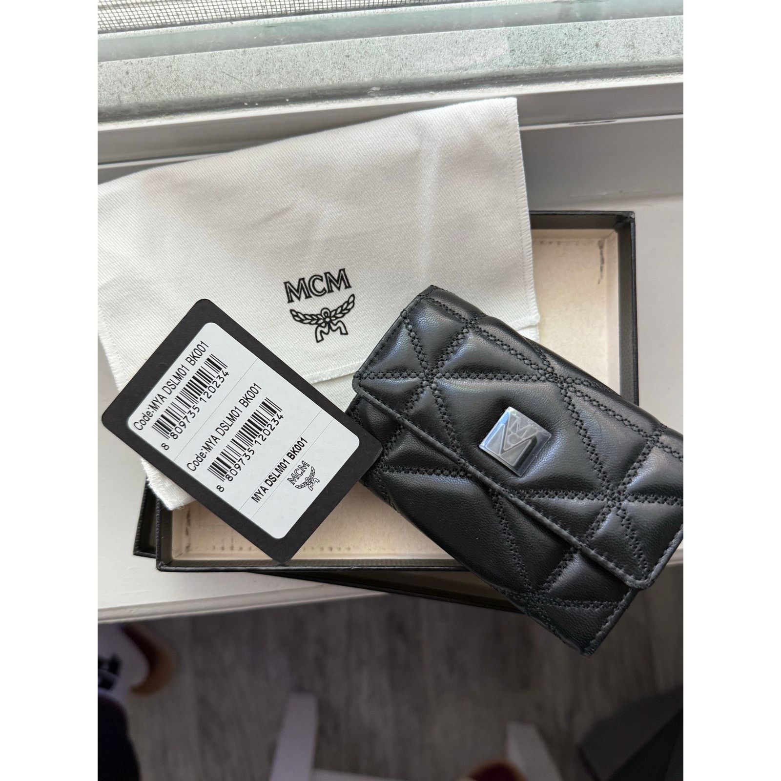 MCM MCM Travia Quilted Leather Card Case – Authentic Black NWT Size ONE SIZE - 8 Thumbnail