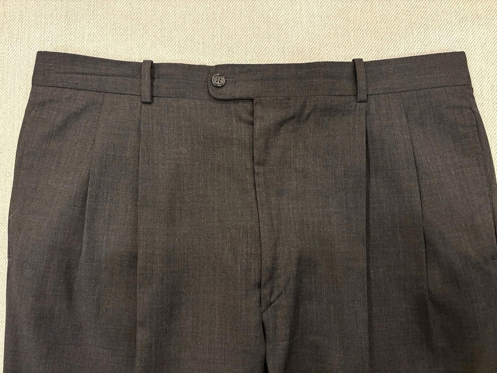 Other Bernard Zin Super 100 Wool Trousers Sz 38 Pleated Gray Size US 38 / EU 54 - 4 Thumbnail