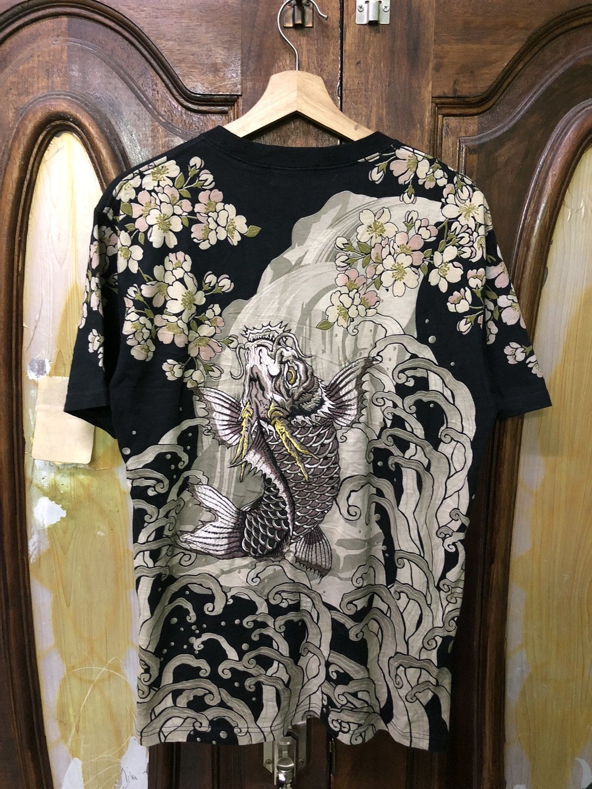 Bullet Noise Vintage Sukajan Embroidered Fishkoi Shirt Tee Rare Size US L / EU 52-54 / 3 - 1 Thumbnail