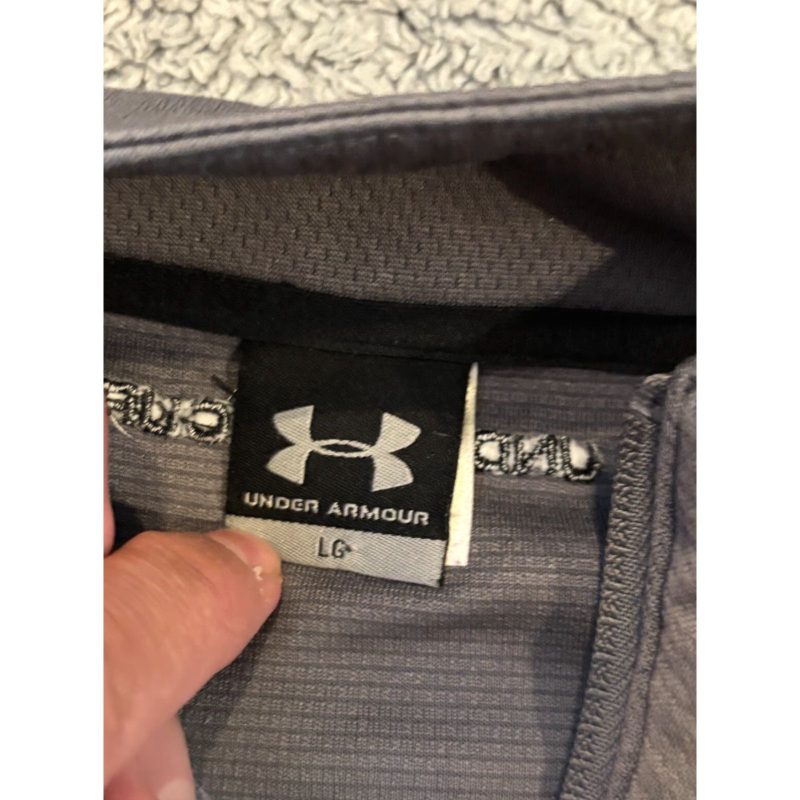 Under Armour Under Armour Track Jacket Mens L Gray Full Zip Pockets Active Performance Size US L / EU 52-54 / 3 - 3 Thumbnail