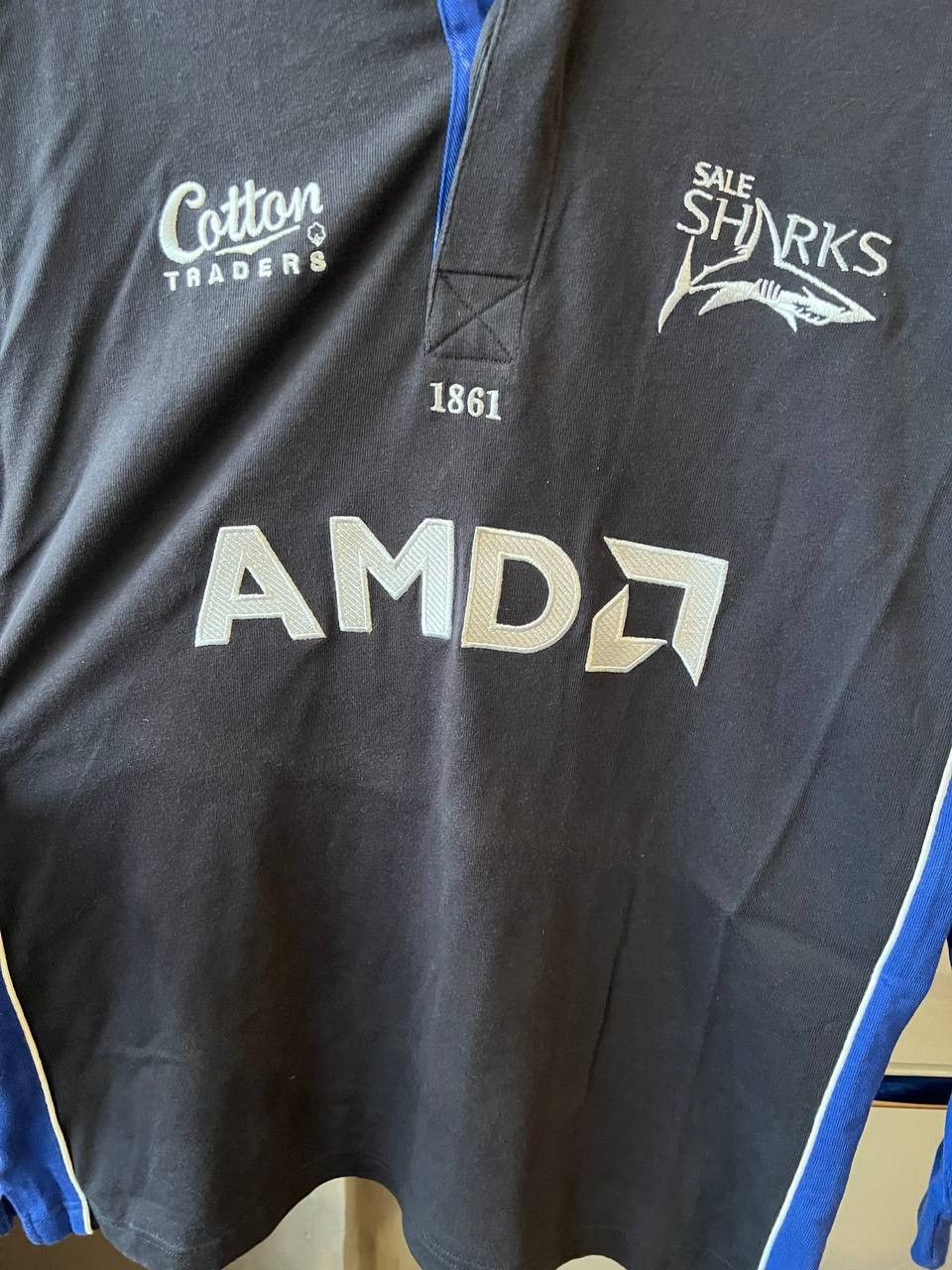 Cotton Traders 2003 SHARKS RFC RUGBY UNION JERSEY SHIRT COTTON TRADERS SZ L Size US L / EU 52-54 / 3 - 9 Thumbnail