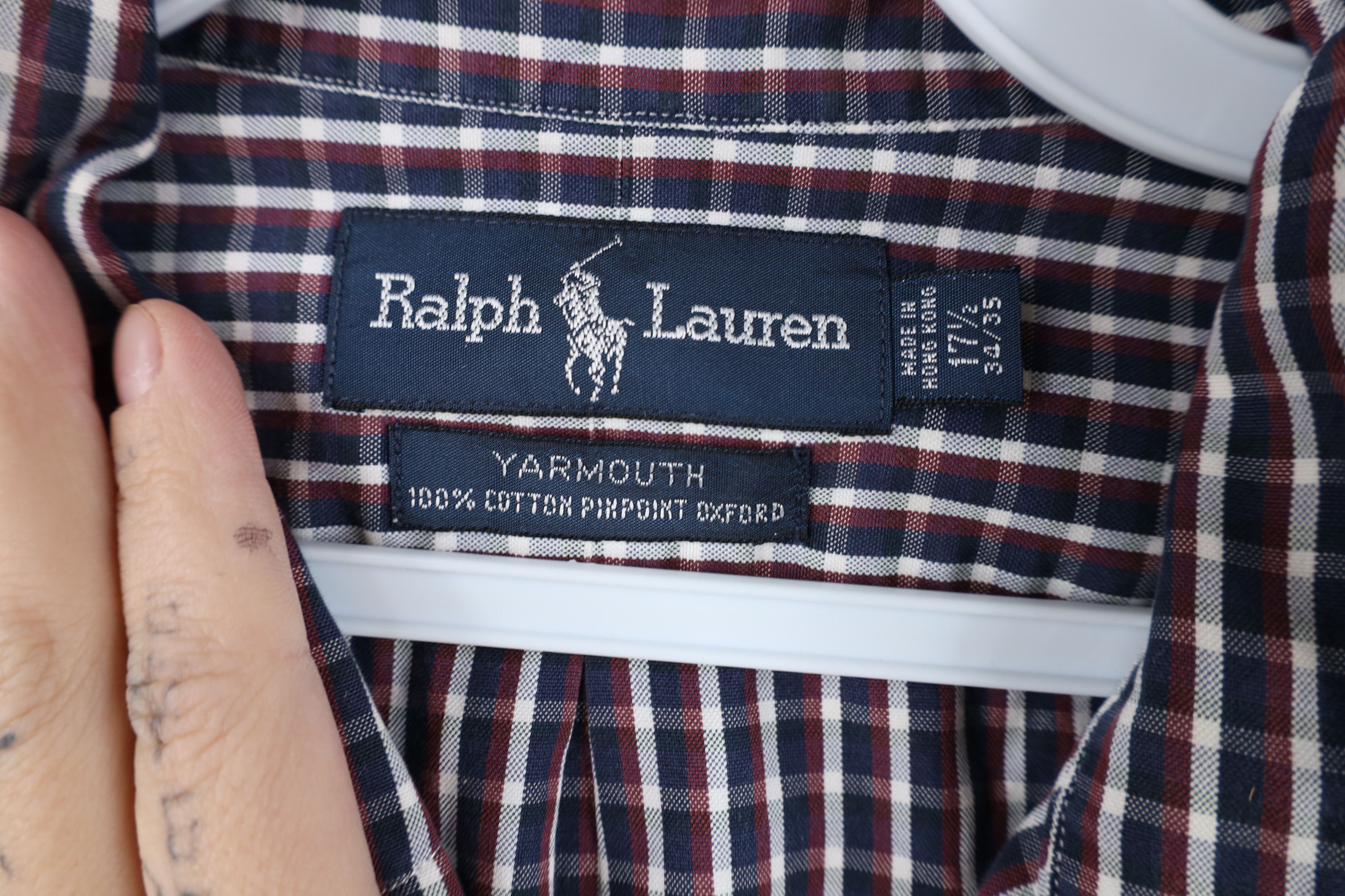Polo Ralph Lauren Vintage 90s Ralph Lauren Oxford Button Down Shirt Plaid Size US M / EU 48-50 / 2 - 6 Thumbnail