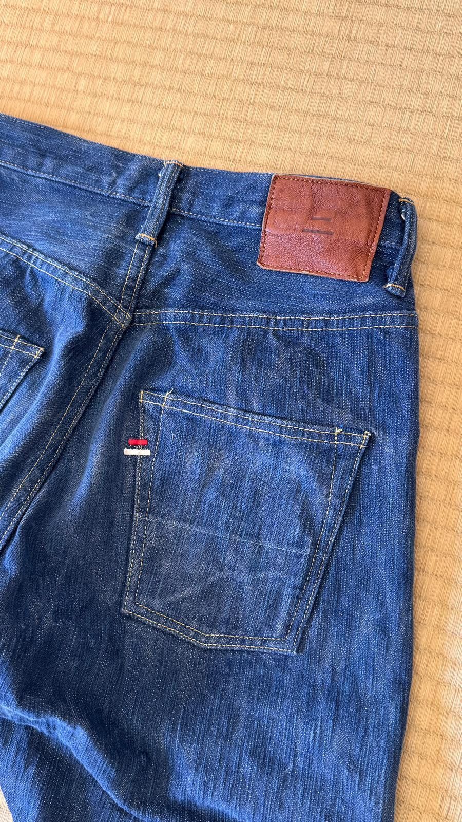 Tanuki Aizome AHT 18oz Shoai "Arashi" High Tapered Jeans Size US 29 - 5 Thumbnail