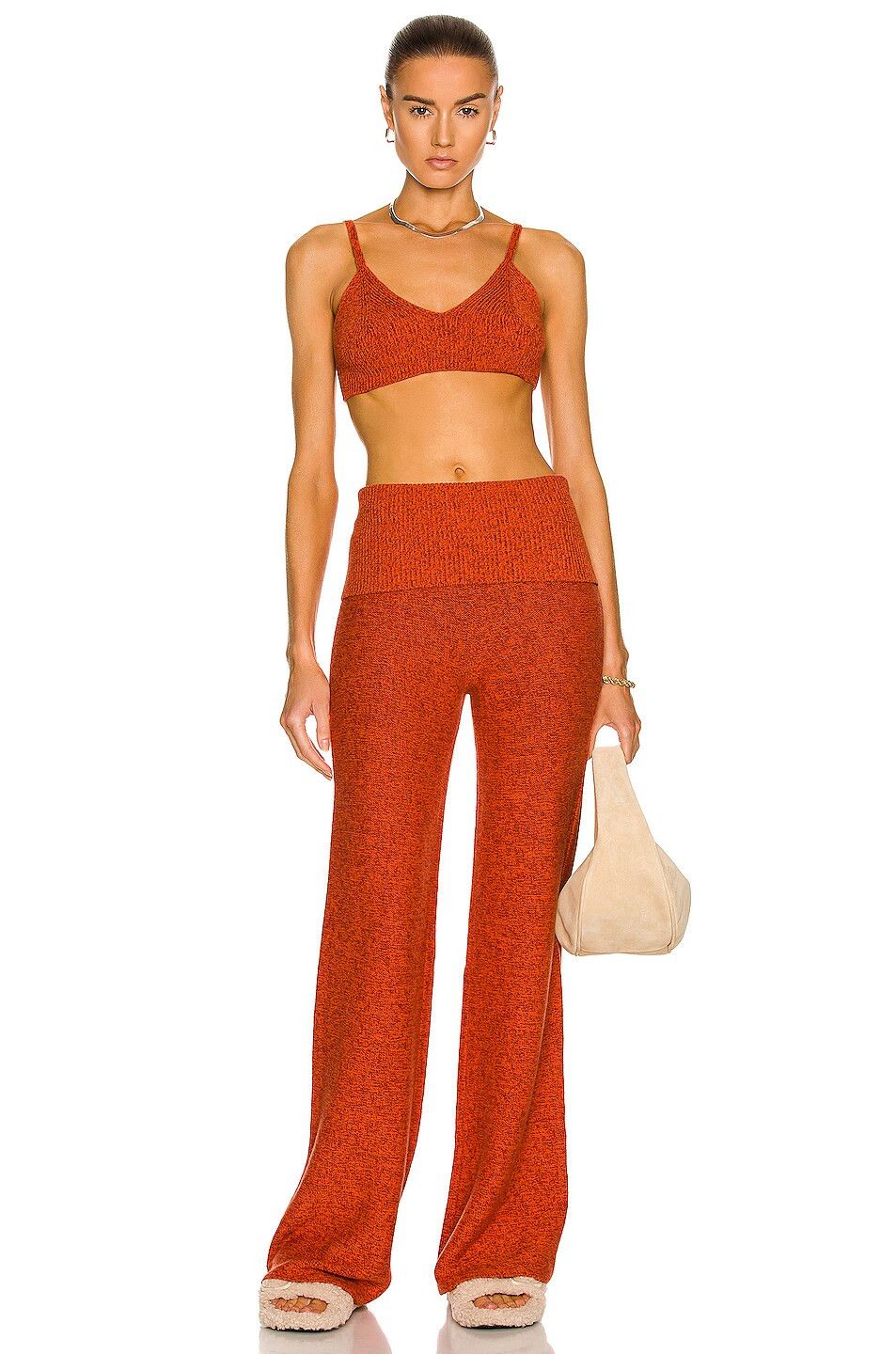 Off-White o1y1225 Sweatpant in Orange Size 27" / US 4 / IT 40 - 4 Thumbnail