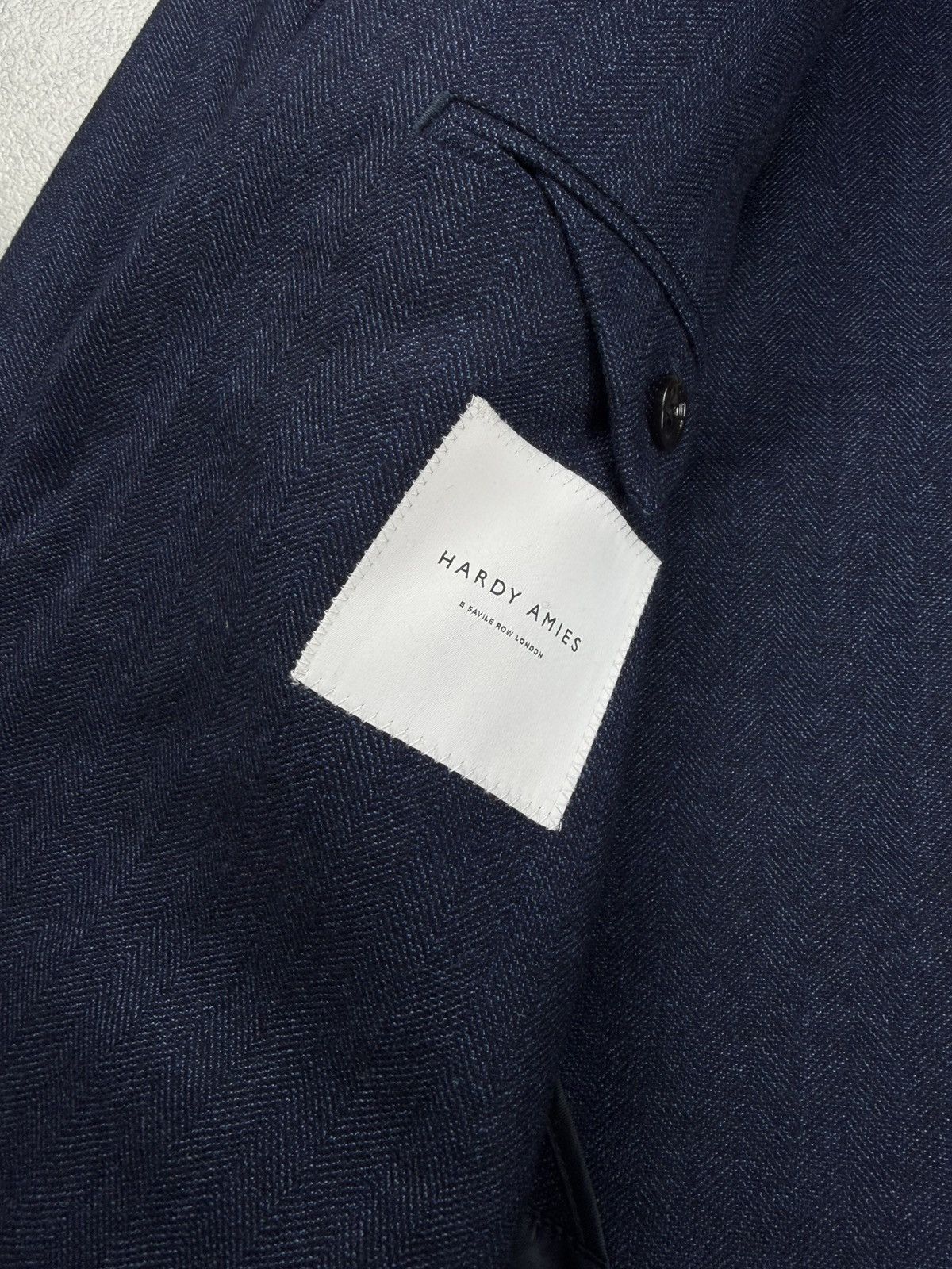 Hardy Amies Hardy Amies Wool Blazer Navy Size 46R Size 36R - 9 Thumbnail