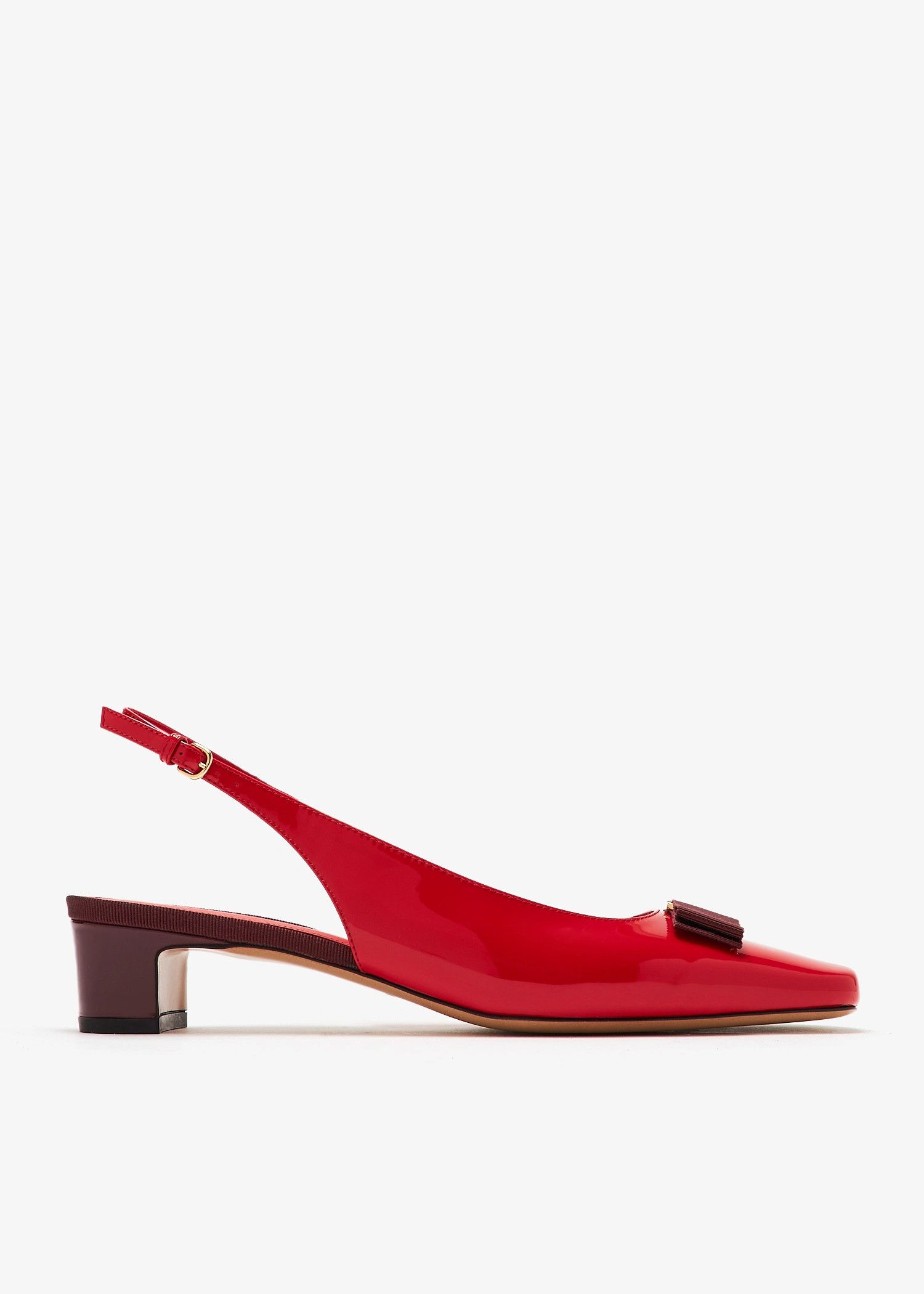 Salvatore Ferragamo o1s1rm0526 Vara Bow Slingback Pumps in Red Size US 8 / IT 38 - 1 Thumbnail