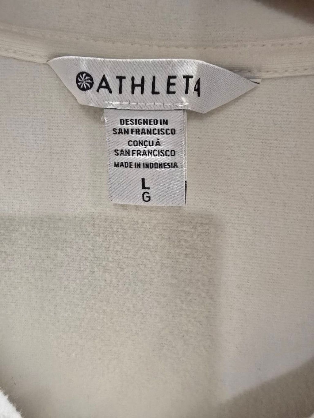 Athleta Athleta White Sherpa Fleece Snap Pullover Sweatshirt L Size L / US 10 / IT 46 - 8 Thumbnail
