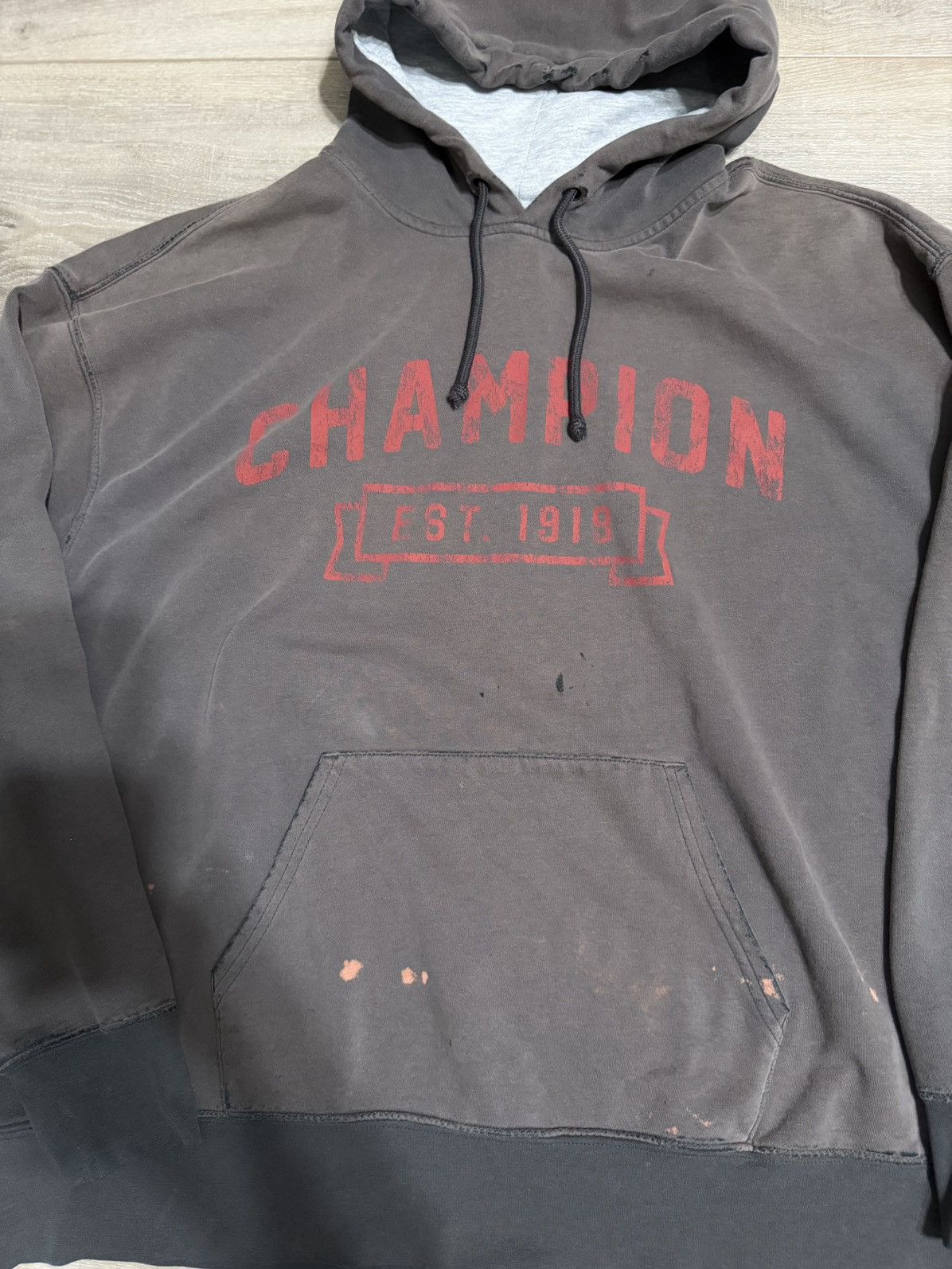 Champion Vintage Sun faded Champion Hoodie Size US XL / EU 56 / 4 - 2 Thumbnail