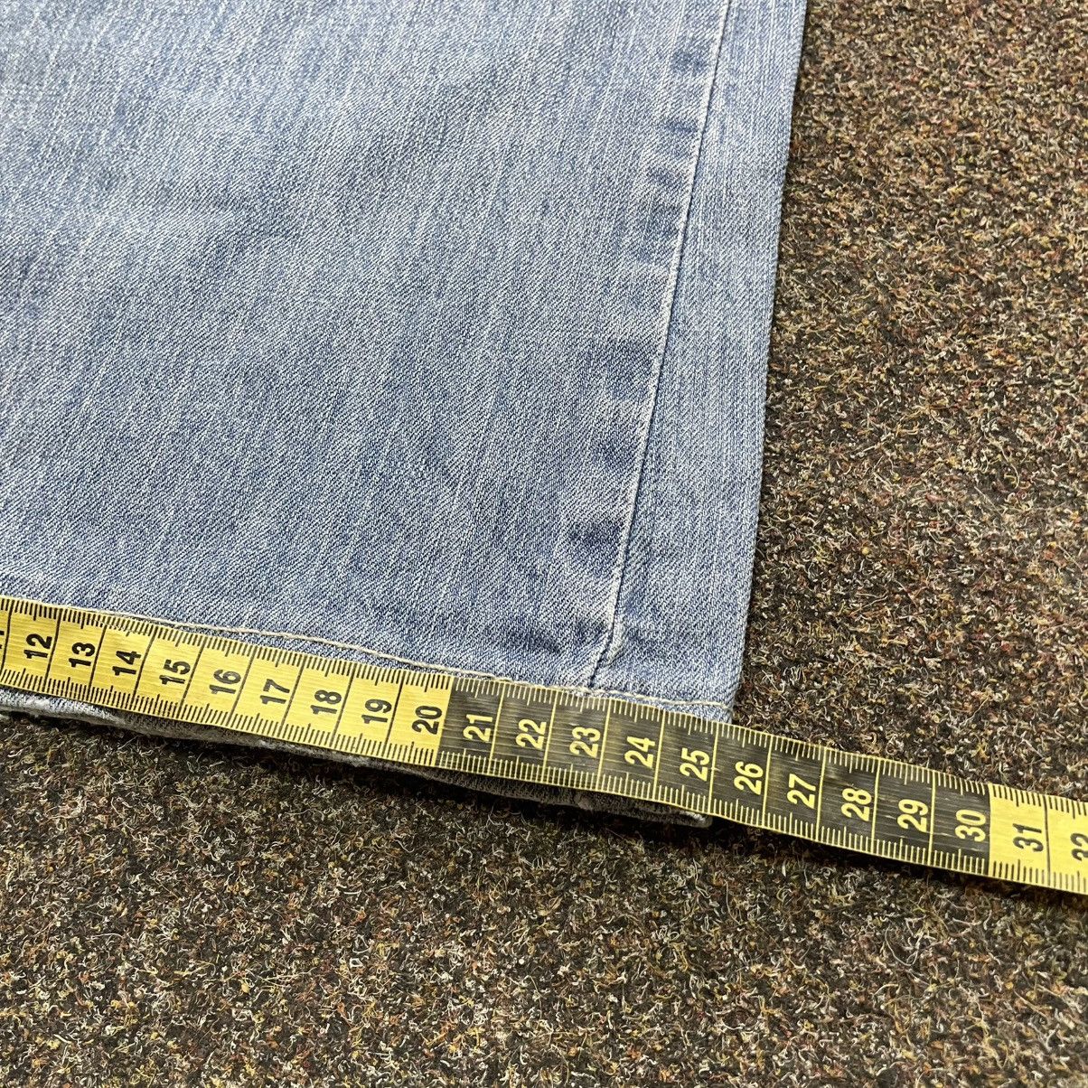 Vintage Vintage Y2K Light Wash Baggy Wide Leg Jeans Skate Flared Size 32" / US 10 / IT 46 - 8 Thumbnail