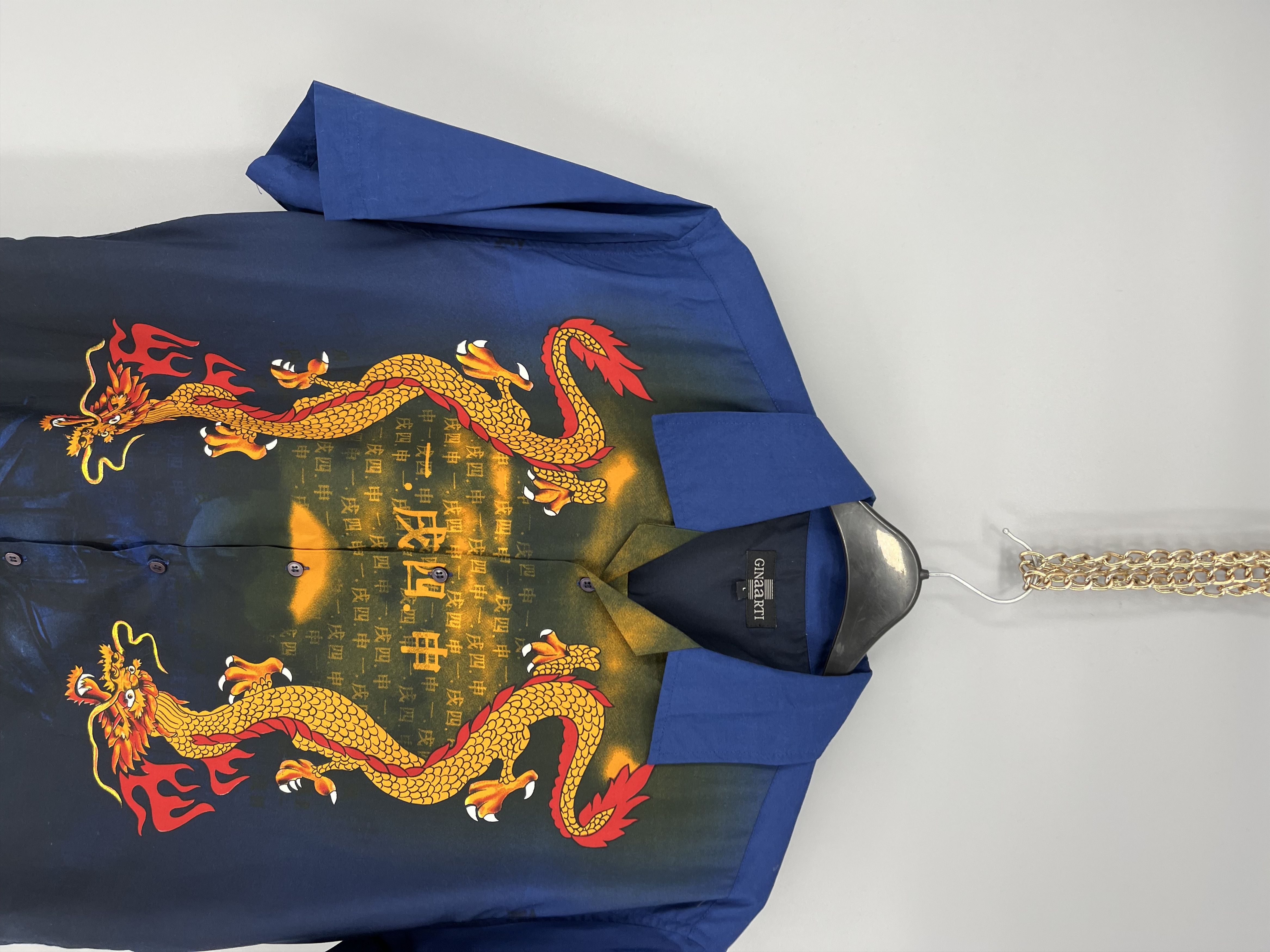 Vintage Y2K vintage Hawaiian Shirt Big logo Dragon Size US XL / EU 56 / 4 - 4 Thumbnail
