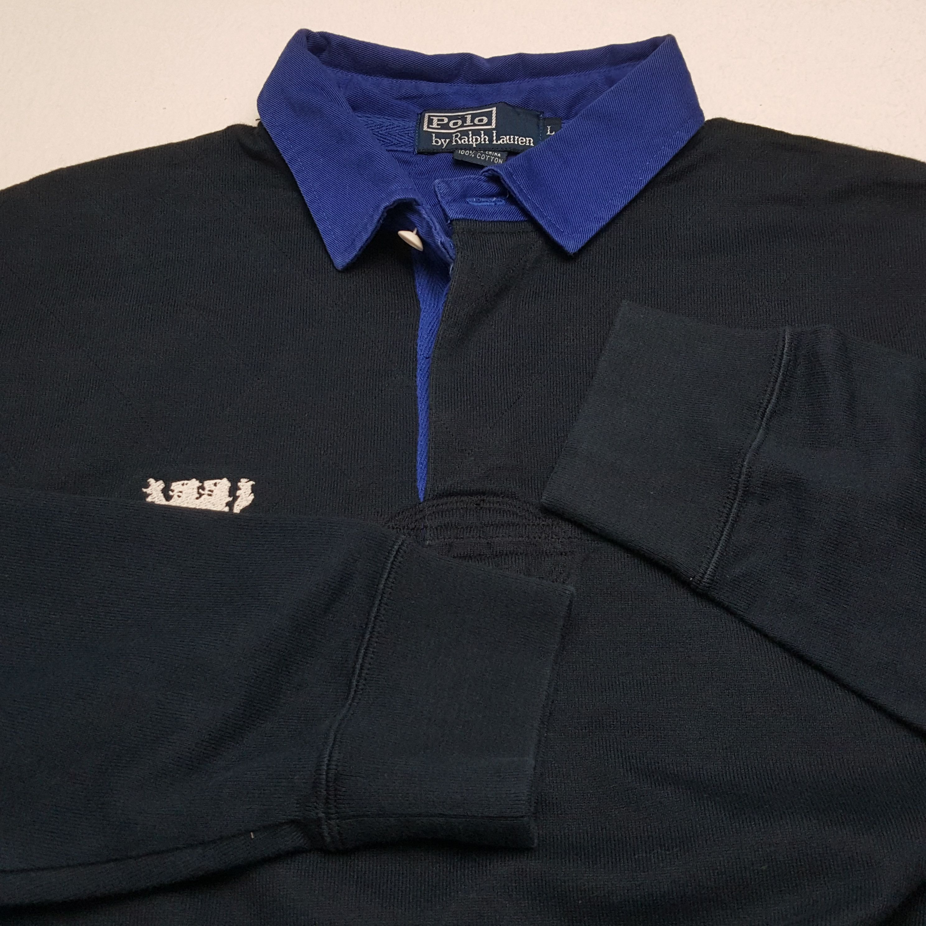 Polo Ralph Lauren × Vintage POLO by RALPH LAUREN Long Sleeve Polos Rugby Style Size US L / EU 52-54 / 3 - 8 Thumbnail