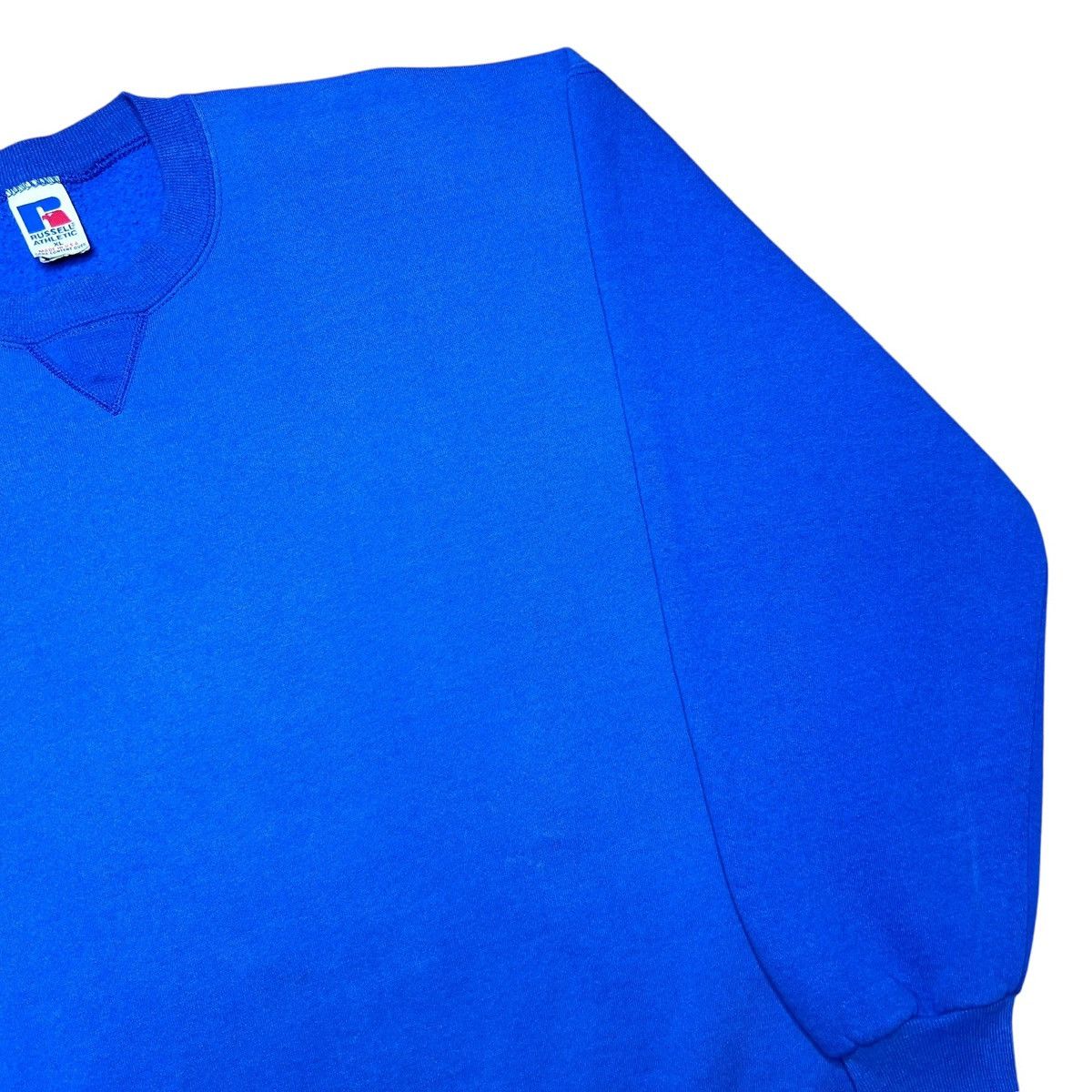 Russell Athletic Vintage 90s Russell Athletic Blue USA Made Blank Sweatshirt Size US XL / EU 56 / 4 - 16 Thumbnail