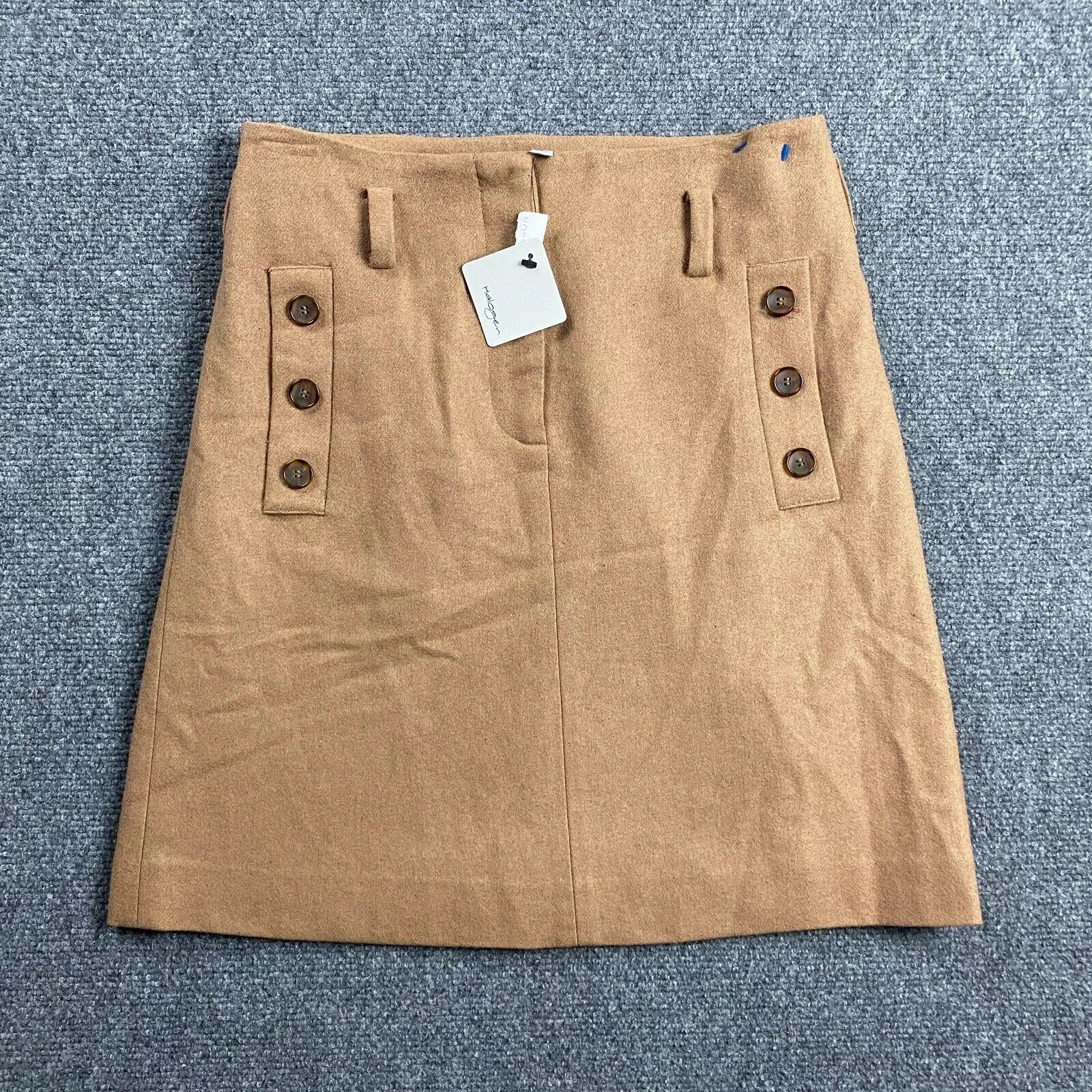 Other Halogen Skirt Women's 2 Beige Wool Blend NWT Size 26" / US 2 / IT 38 - 1 Thumbnail