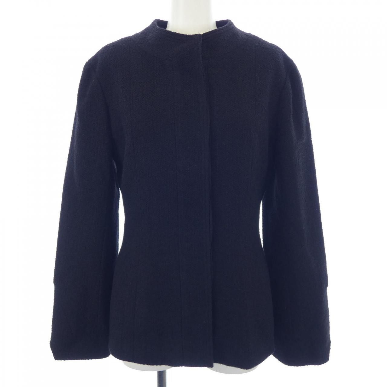 Chanel Chanel P12239V06999 98A Collarless Jacket Cotton Outerwear P12239V06999 98A DUTY FREE for USA