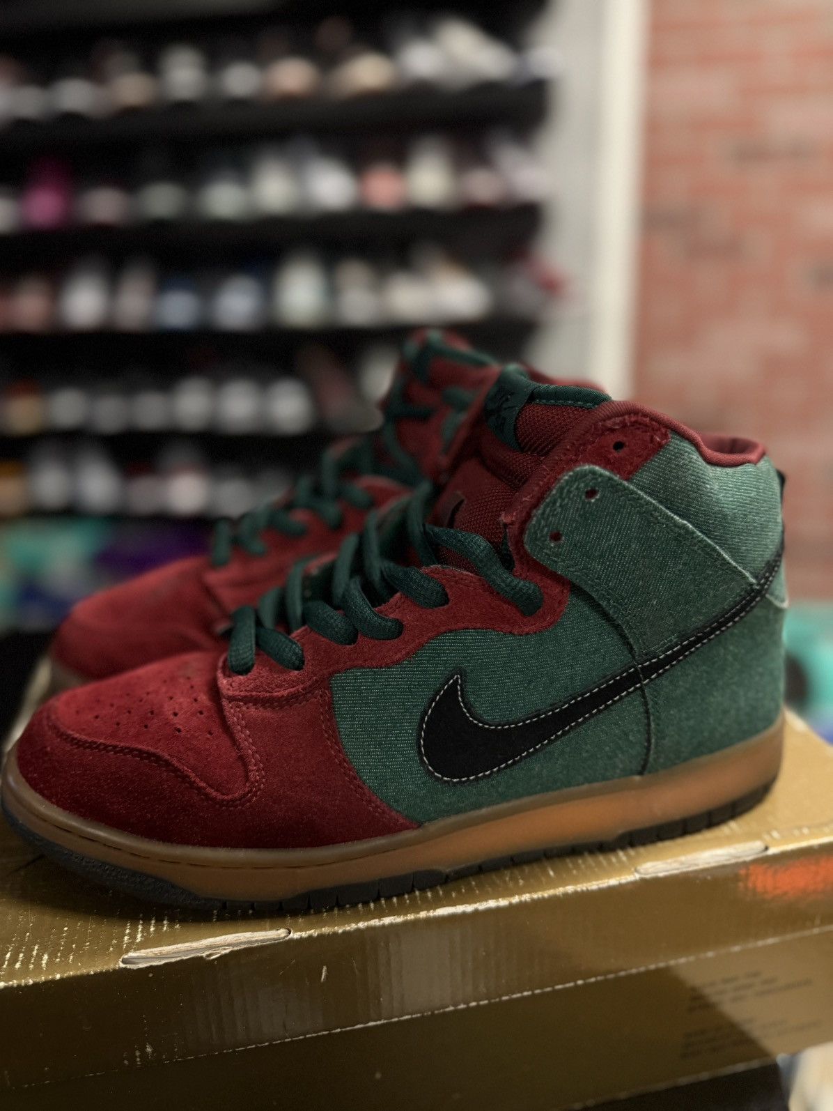 Nike Size 9.5- Nike SB Dunk High Pro Goofy Boy (305050-305) RARE Size US 9.5 / EU 42-43 - 6 Thumbnail