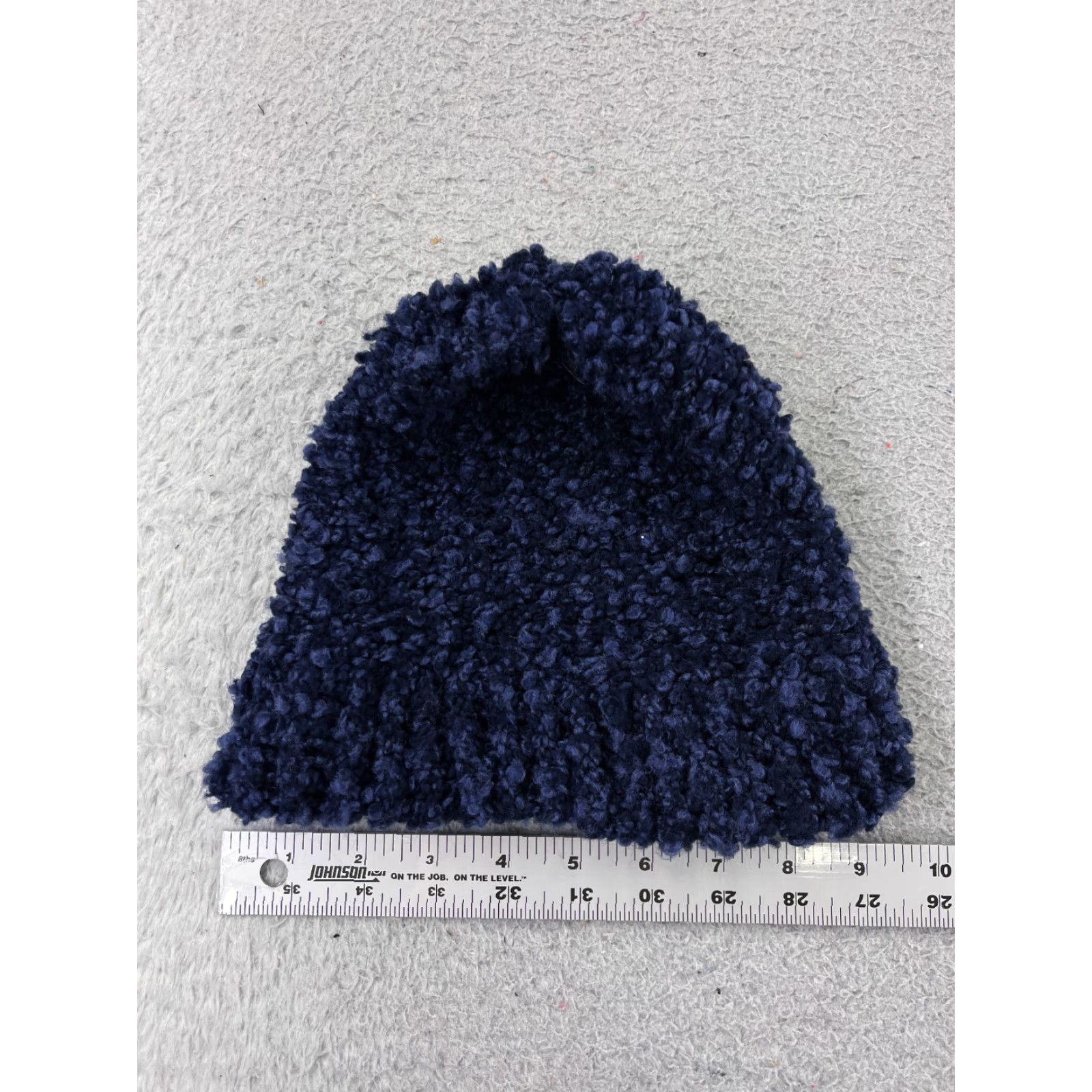 Vintage Handmade Beanie Toque Adult One Size Purple Blue Knit Cotton Blend Snow Ski Hat Unisex Adults Beanie Winter Size ONE SIZE - 4 Thumbnail