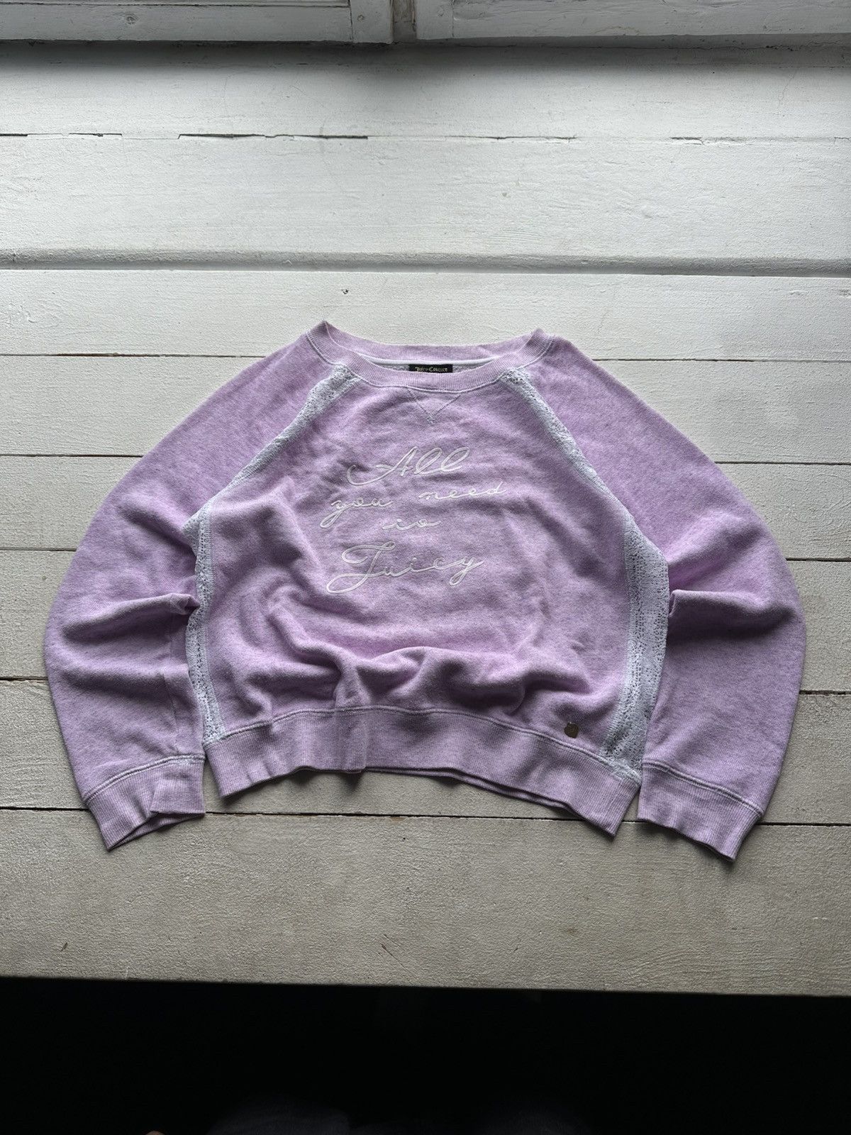 Juicy Couture 🚨Y2K JUICY COUTURE BIG LOGO SWEATSHIRT WOMEN AVANT GARDE Size S / US 4 / IT 40 - 1 Thumbnail