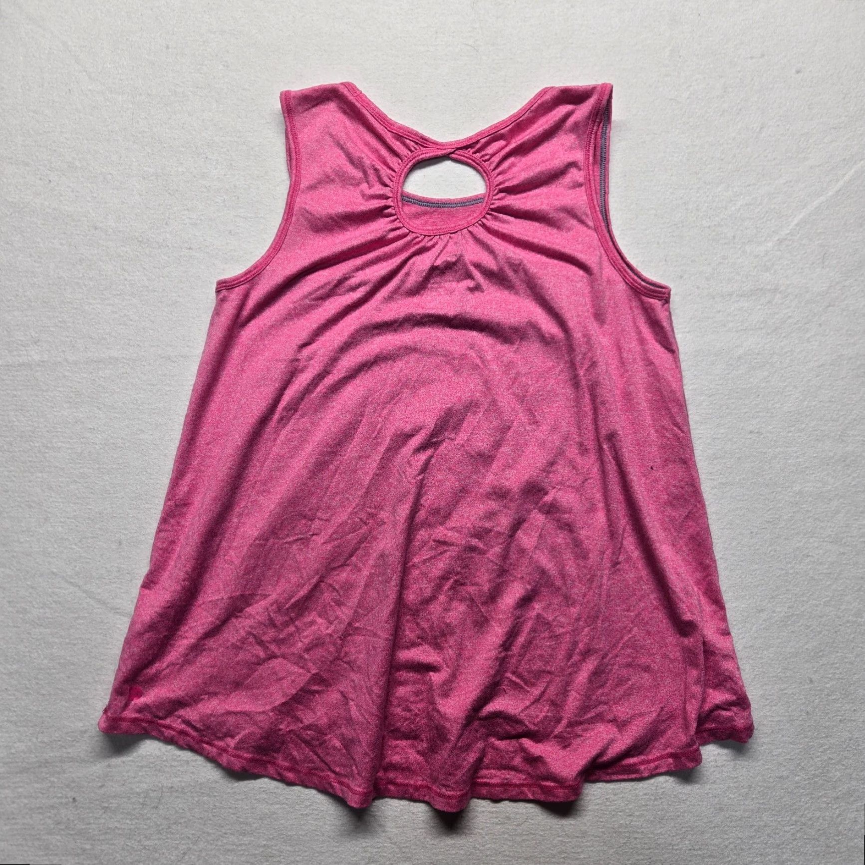 Vintage Vintage All In Motion Women's XL Pink Sleeveless Halter Tank Top Nylon Athletic Shirt Size XL / US 12-14 / IT 48-50 - 6 Thumbnail
