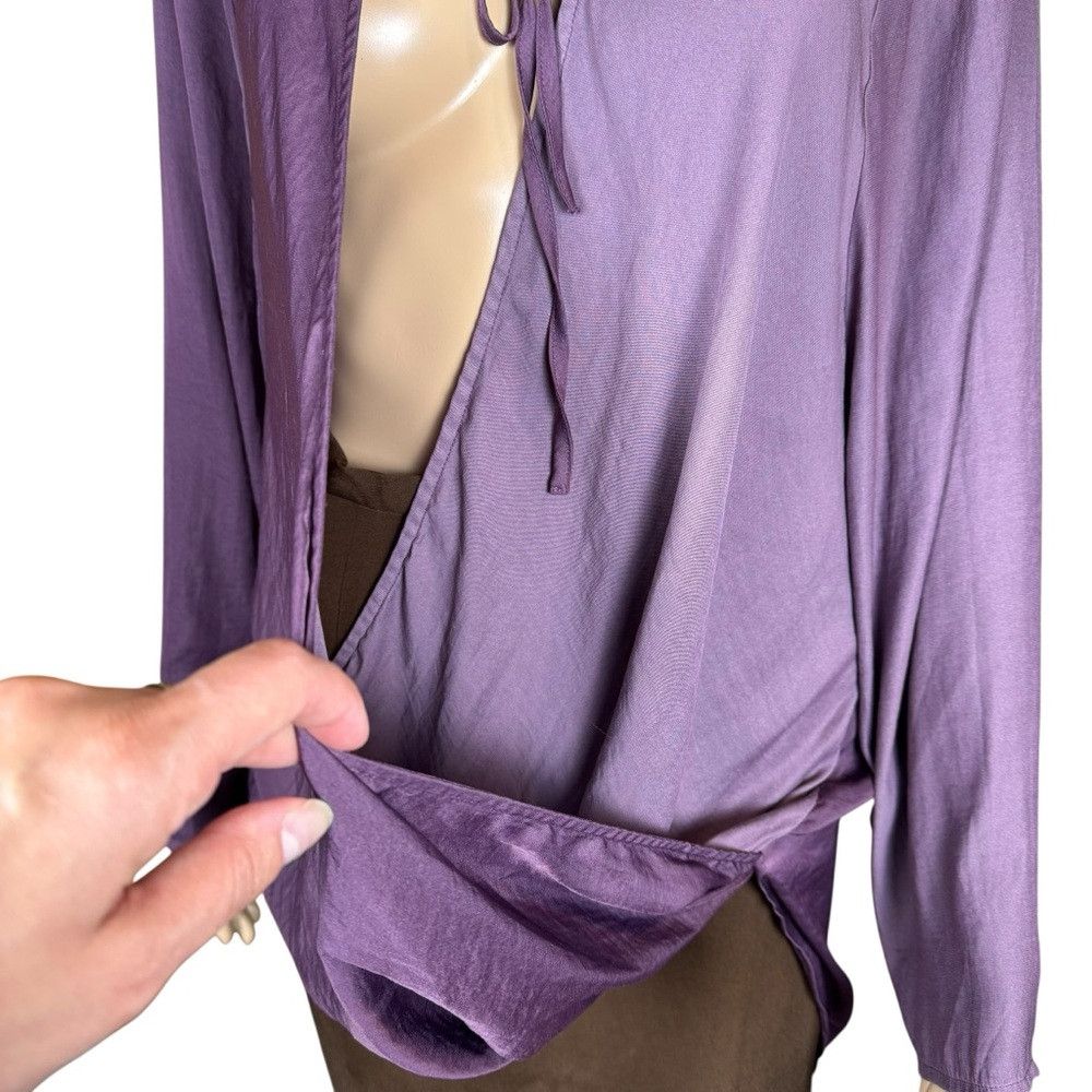 Other Silence + Noise Purple Colorblock Wrap Long Sleeve Tunic Si Size L / US 10 / IT 46 - 6 Thumbnail