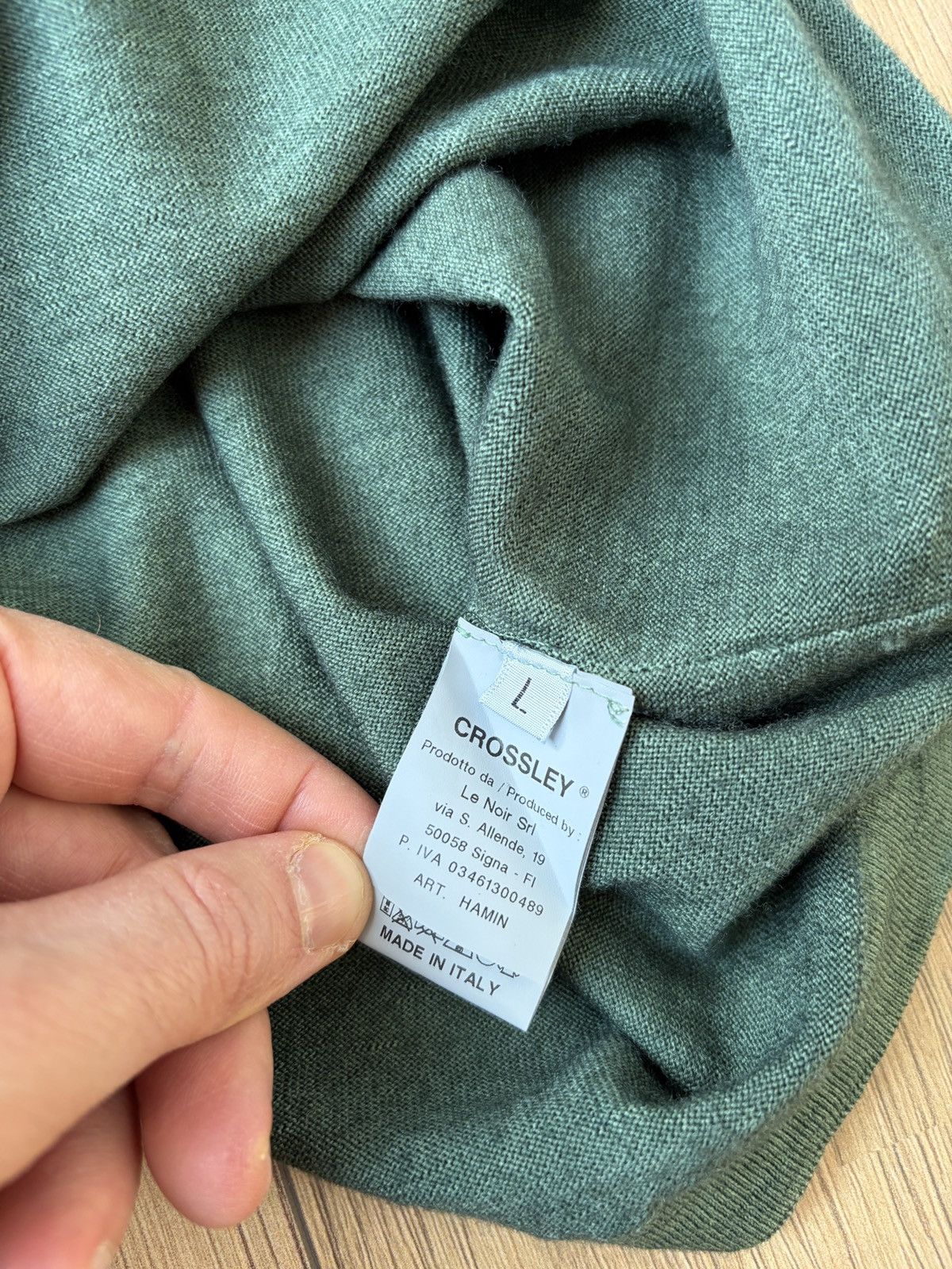 Crossley Crossley Gradient Green Wool Sweater Size US L / EU 52-54 / 3 - 12 Thumbnail