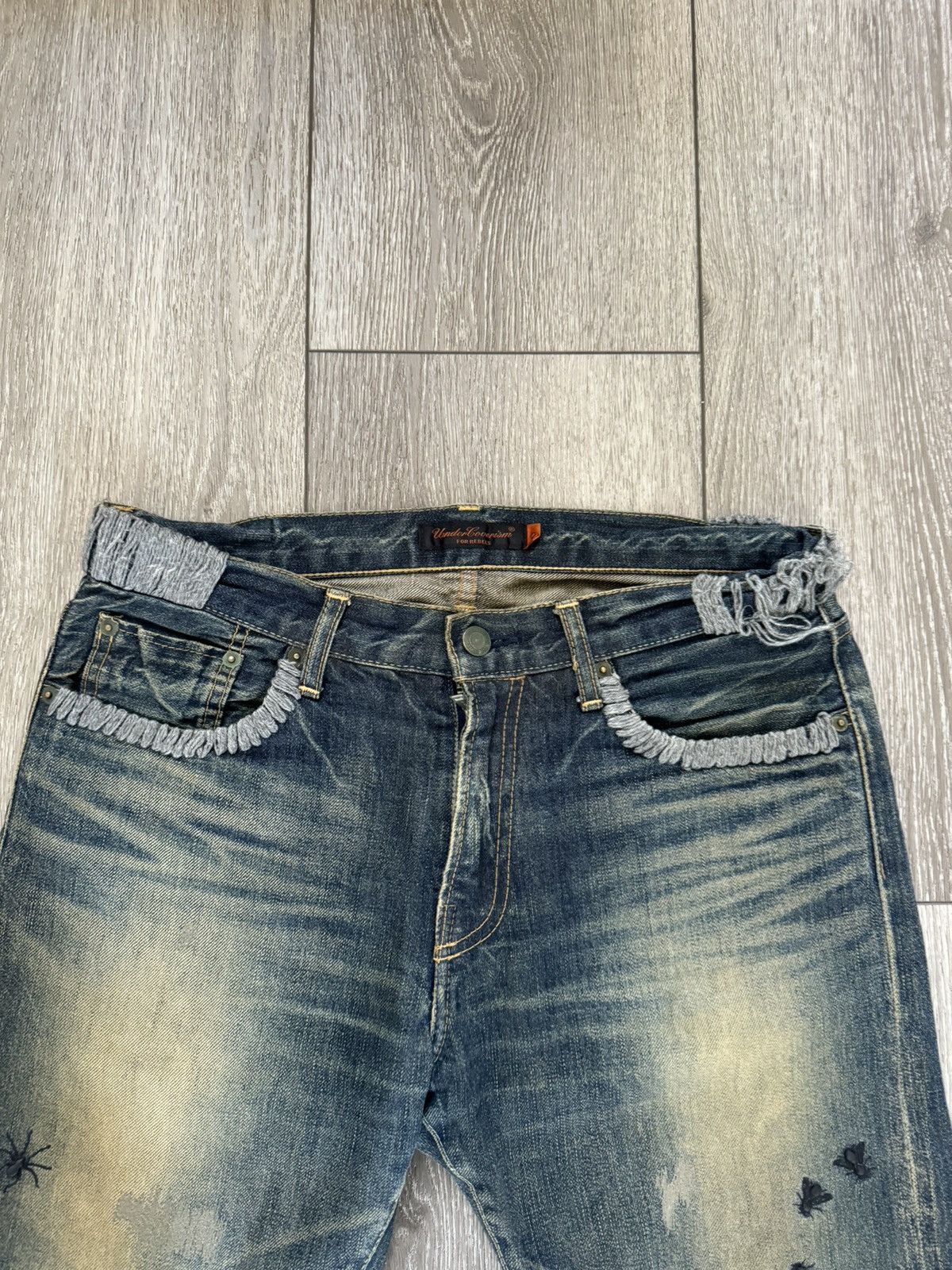 Japanese Brand × Undercover × Vintage Undercover bug denim Size US 31 - 5 Thumbnail