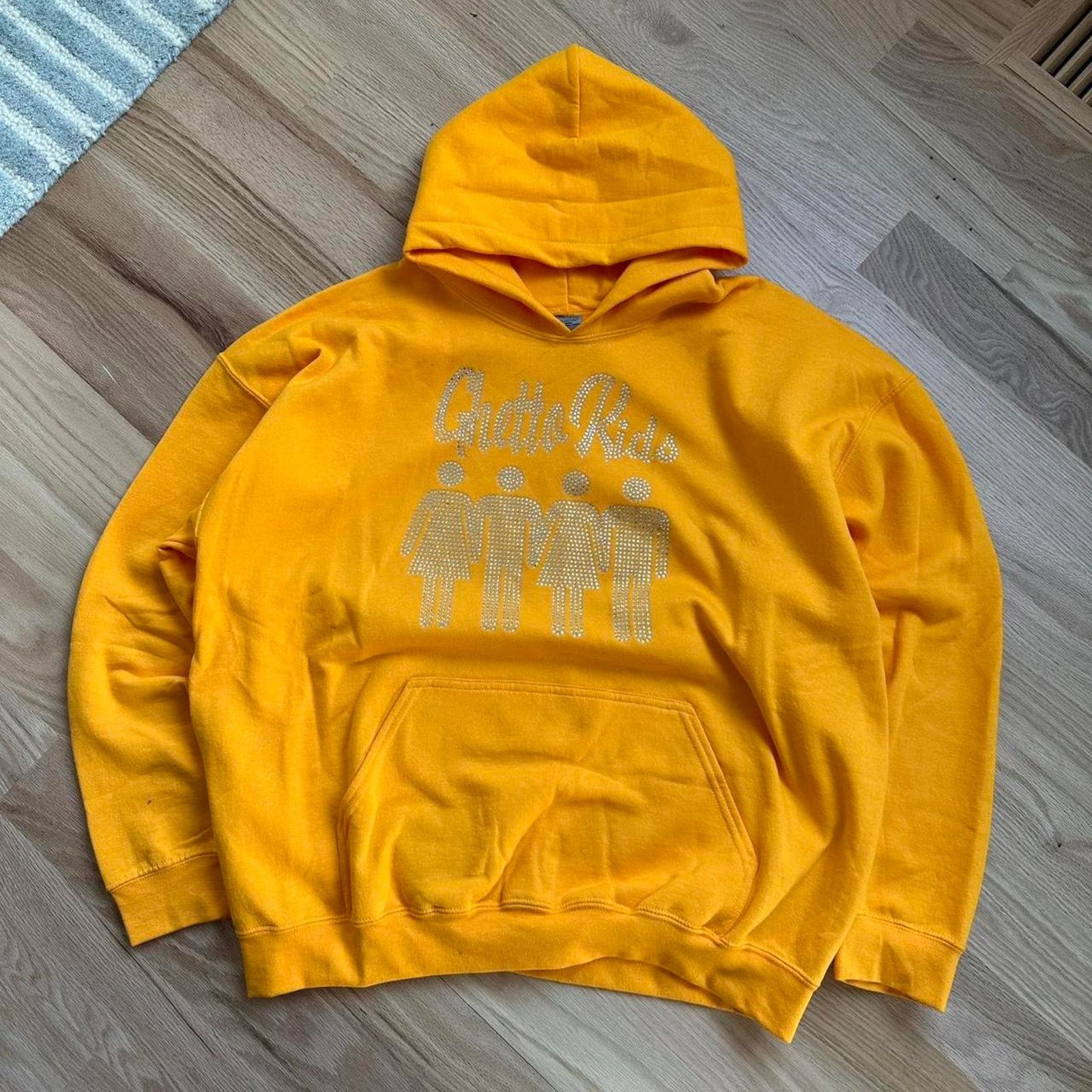 Other Ghetto Kids Rhinestone Detroit Pullover Hoodie Sweatshirt Size US XL / EU 56 / 4 - 1 Thumbnail
