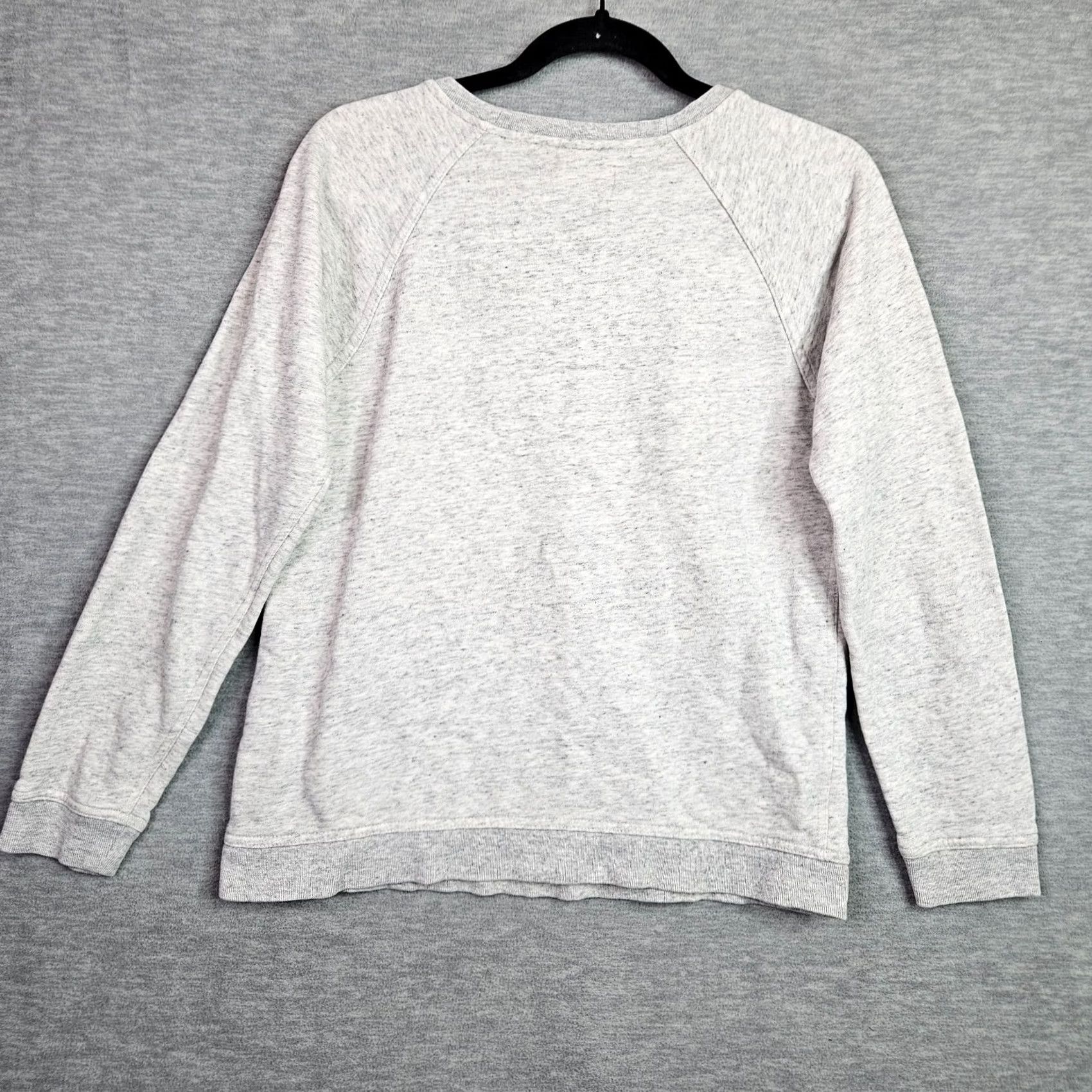 Everlane Everlane Women's Casual Long Sleeve Crew Neck Sweatshirt Size S Gray Logo Solid Raglan Sleeve Regular Sweatshirt Size S / US 4 / IT 40 - 2 Thumbnail