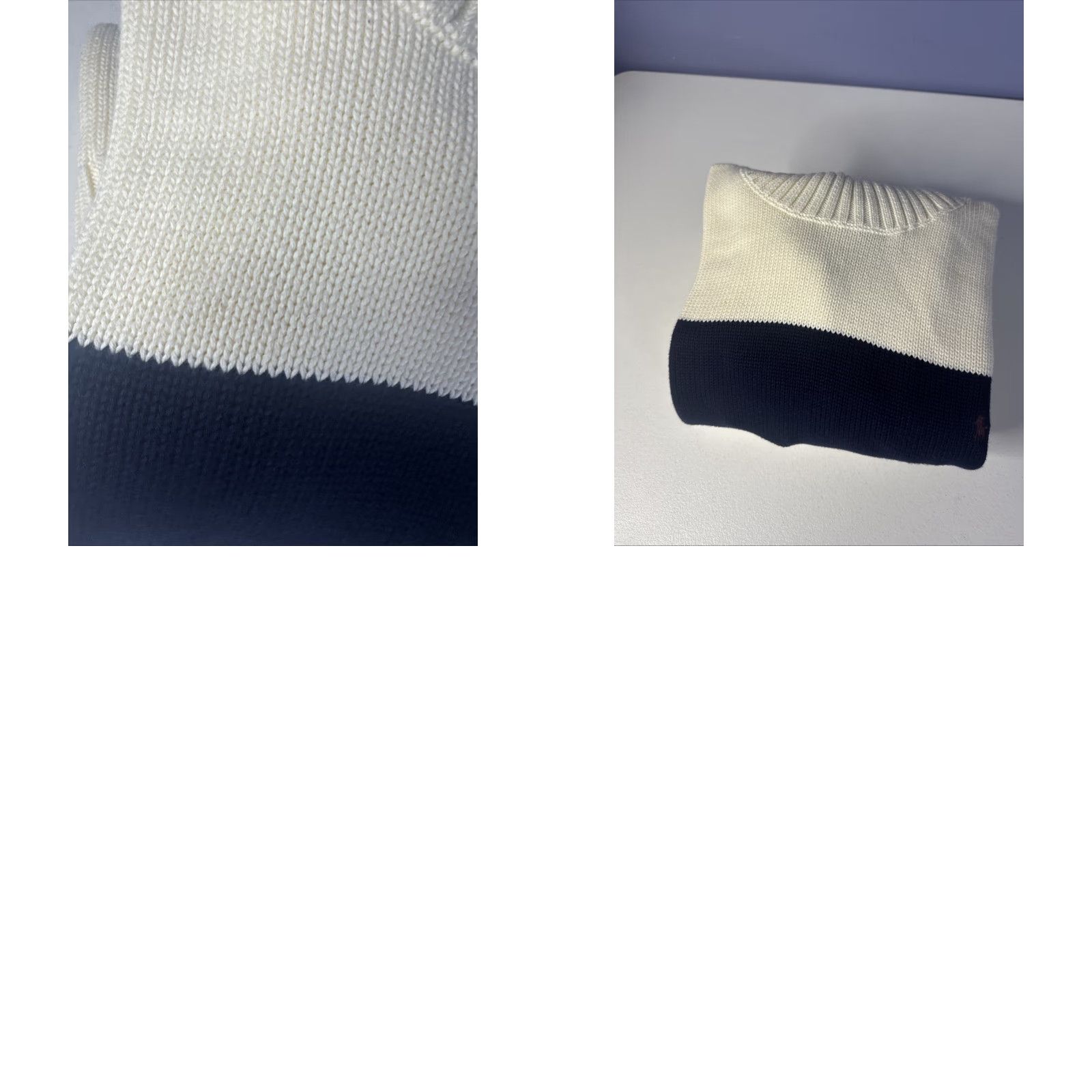 Ralph Lauren VINTAGE Polo Ralph Lauren Turtleneck Sweater Mens 2XL Cotton Knit White Pullover New W tags Size US XXL / EU 58 / 5 - 9 Thumbnail