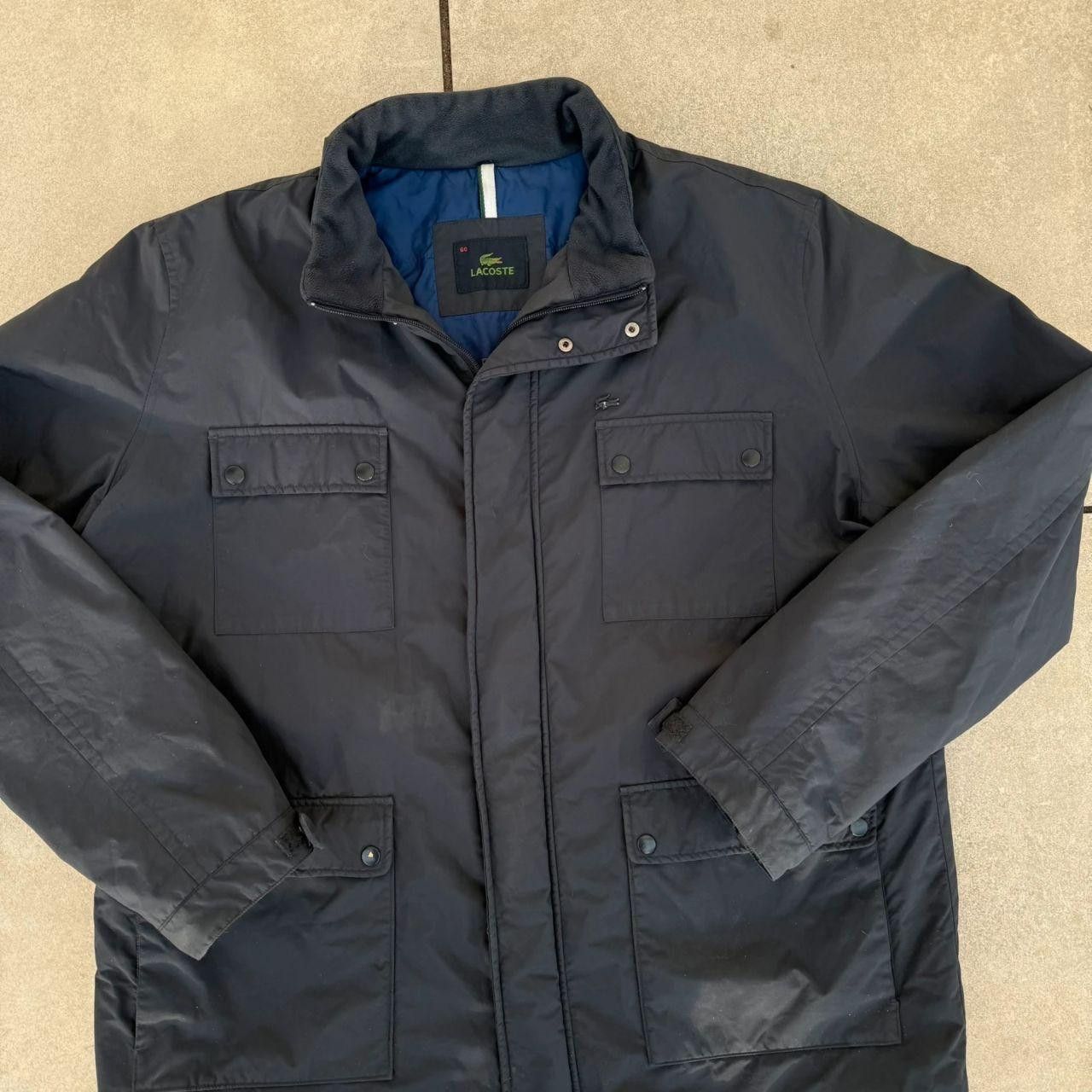 Lacoste Lacoste Warmed Jacket Navy Blue Coat Size US XXL / EU 58 / 5 - 4 Thumbnail
