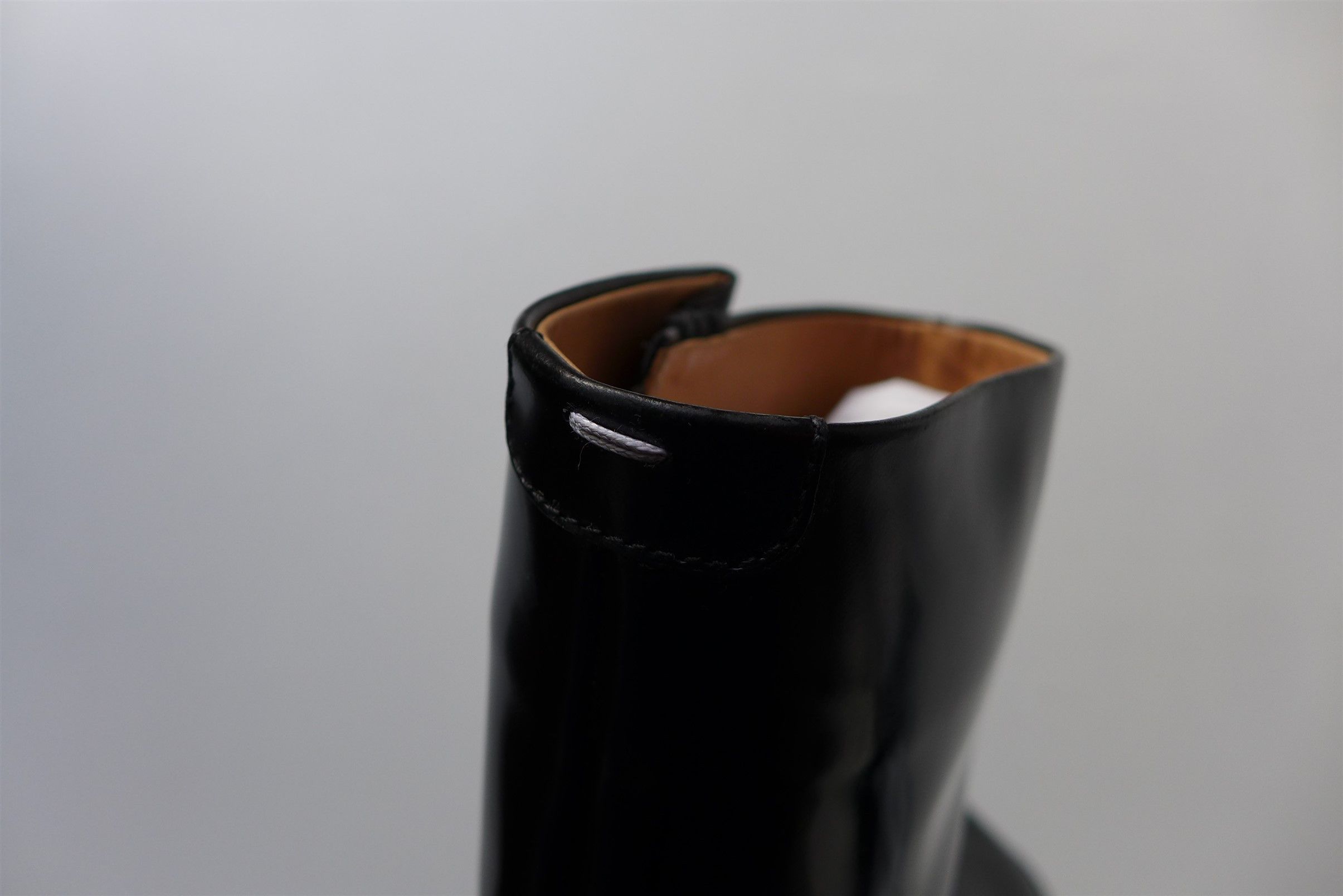 Maison Margiela Margiela Tabi Airbag Heel Boots - Black Polished Leather Size US 11 / EU 44 - 12 Thumbnail