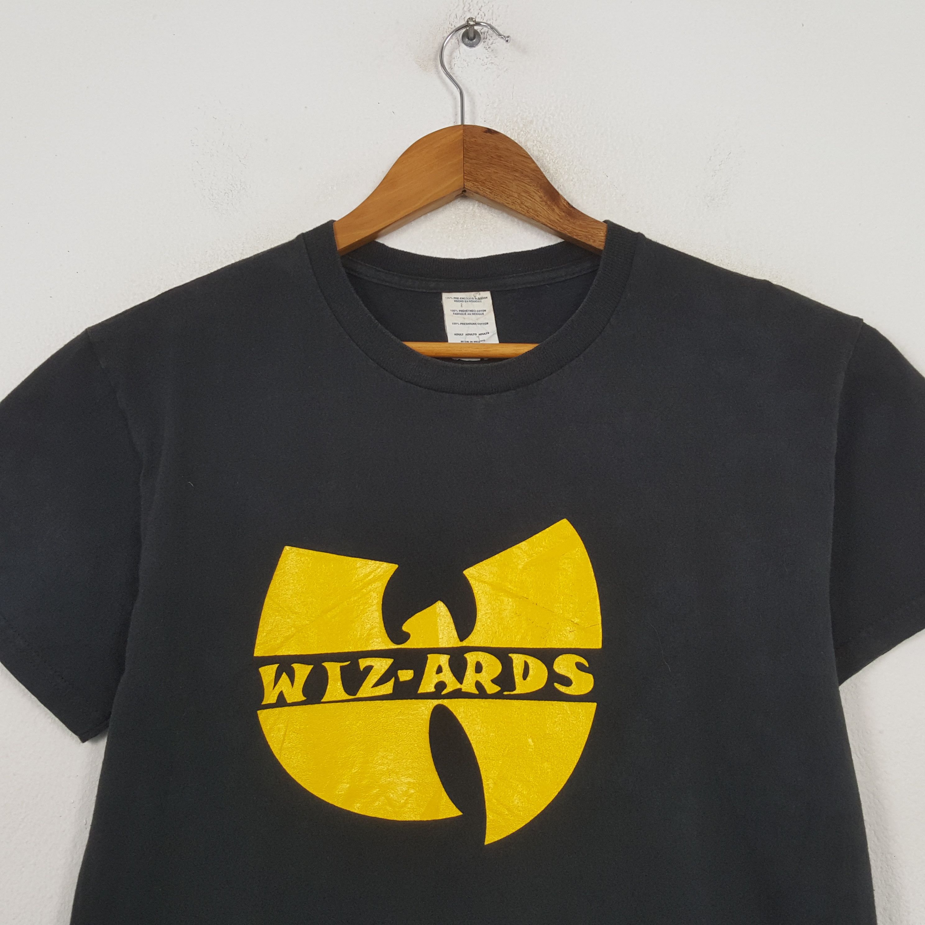 Rap Tees Vintage Wiz Ards Wu Tang Clan Parody Style T-shirt RR2 Size US M / EU 48-50 / 2 - 2 Thumbnail