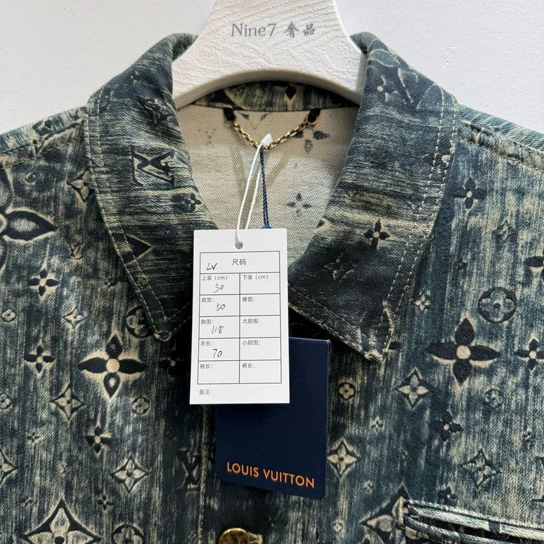 Louis Vuitton Louis Vuitton 23 New Rendering Full Logo Denim Jacket Size US M / EU 48-50 / 2 - 2 Thumbnail