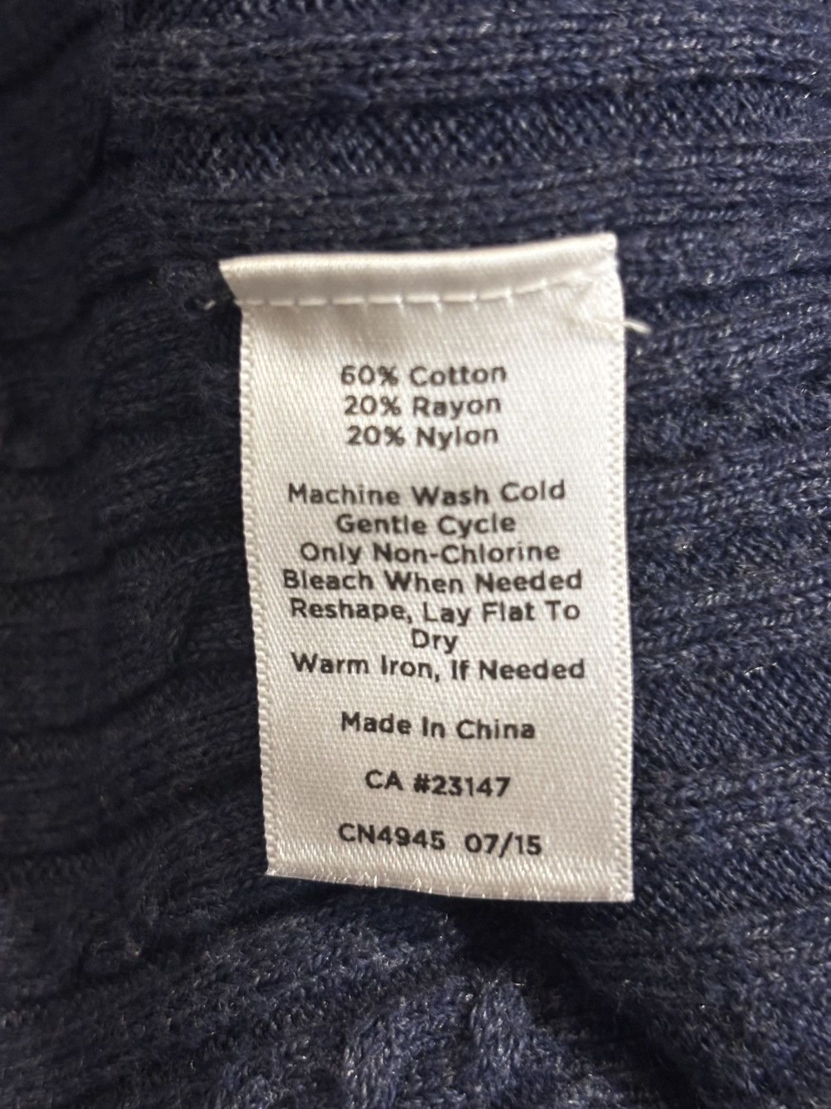 Talbots Women’s navy turtleneck Sweater.ws2104 Size XS / US 0-2 / IT 36-38 - 9 Thumbnail