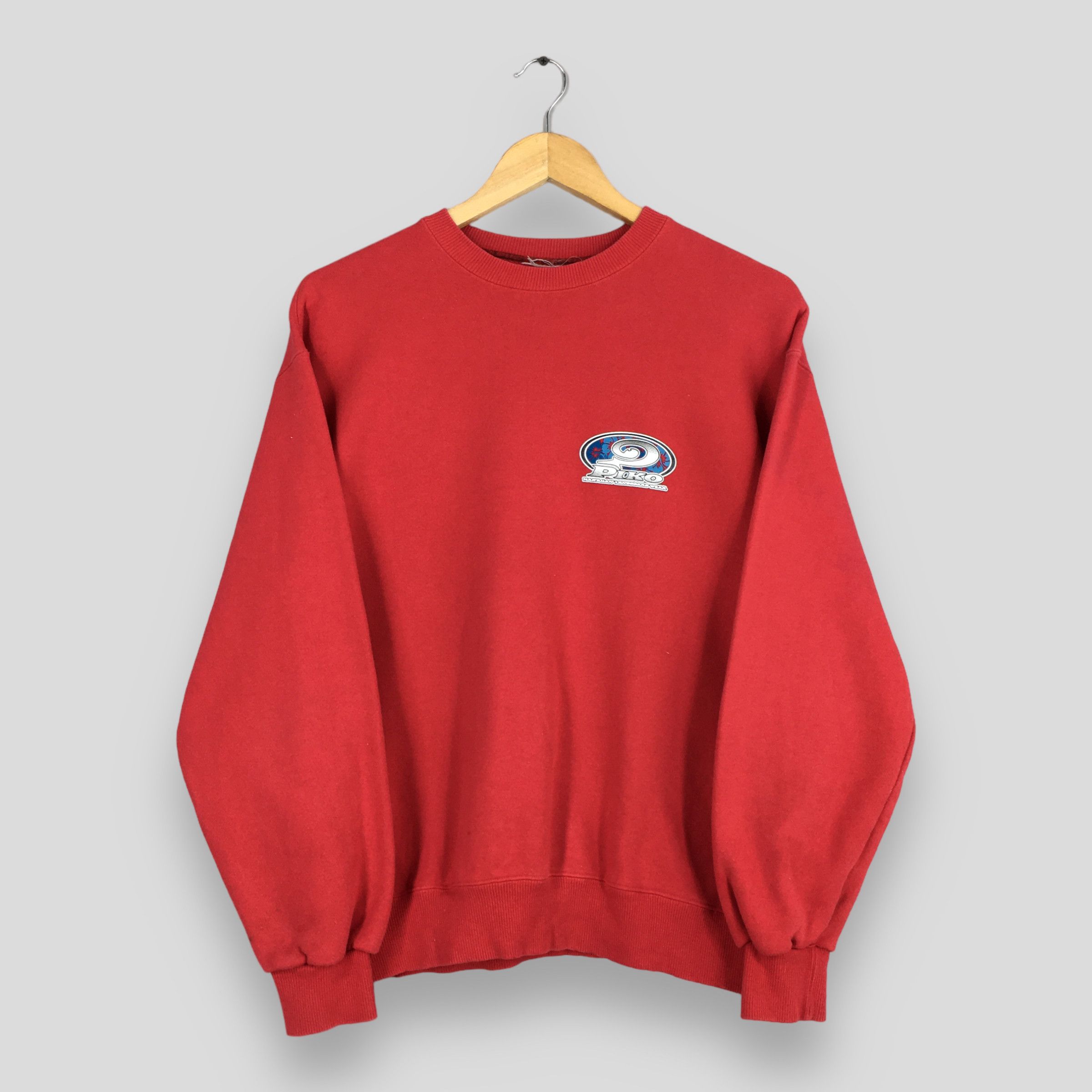 Vintage Vintage Piko Surf Red Sweatshirt Medium Size US M / EU 48-50 / 2 - 3 Thumbnail