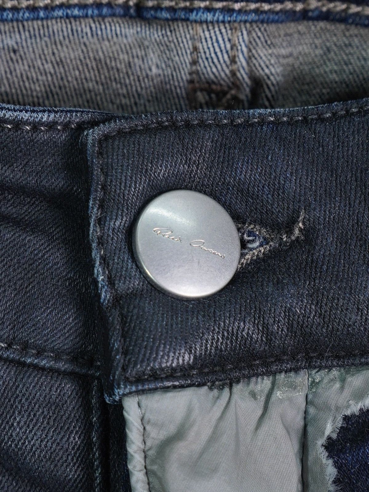 Rick Owens SS19 “Babel” Tyrone Waxed Denim Size US 32 / EU 48 - 4 Thumbnail