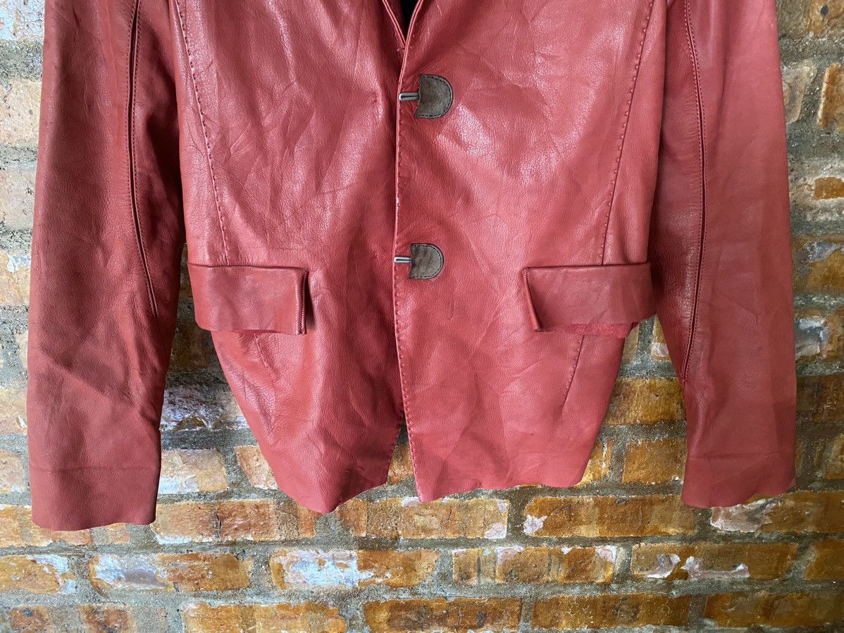 Yohan Serfaty AW2009 iconic Yohan red Leather jacket y/project Size US M / EU 48-50 / 2 - 6 Thumbnail