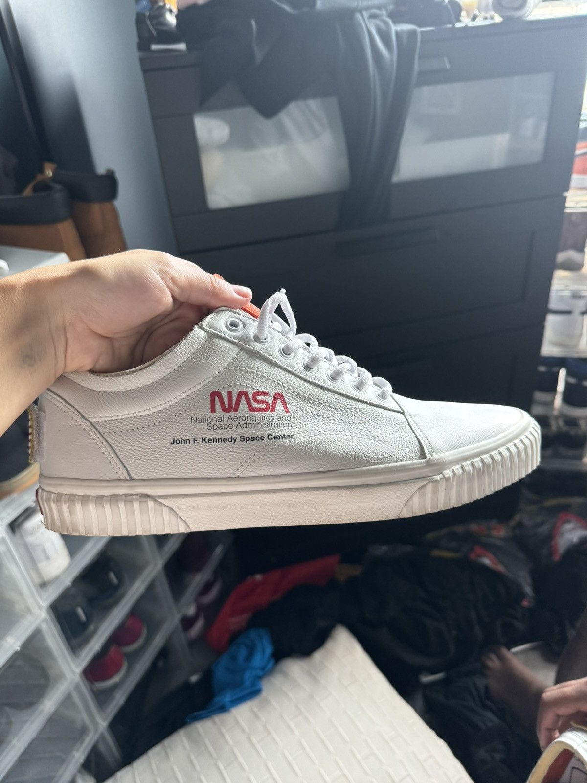 Van Vans Old Skool NASA Space Voyager True White Size US 12 / EU 45 - 6 Thumbnail