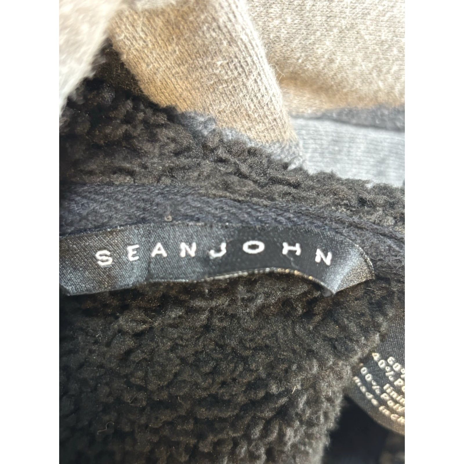Sean John VINTAGE Sean John Hoodie Mens L Gray 1998 90s Full Zip Hooded Cotton Fleece Logo Shirt? Size US L / EU 52-54 / 3 - 5 Thumbnail